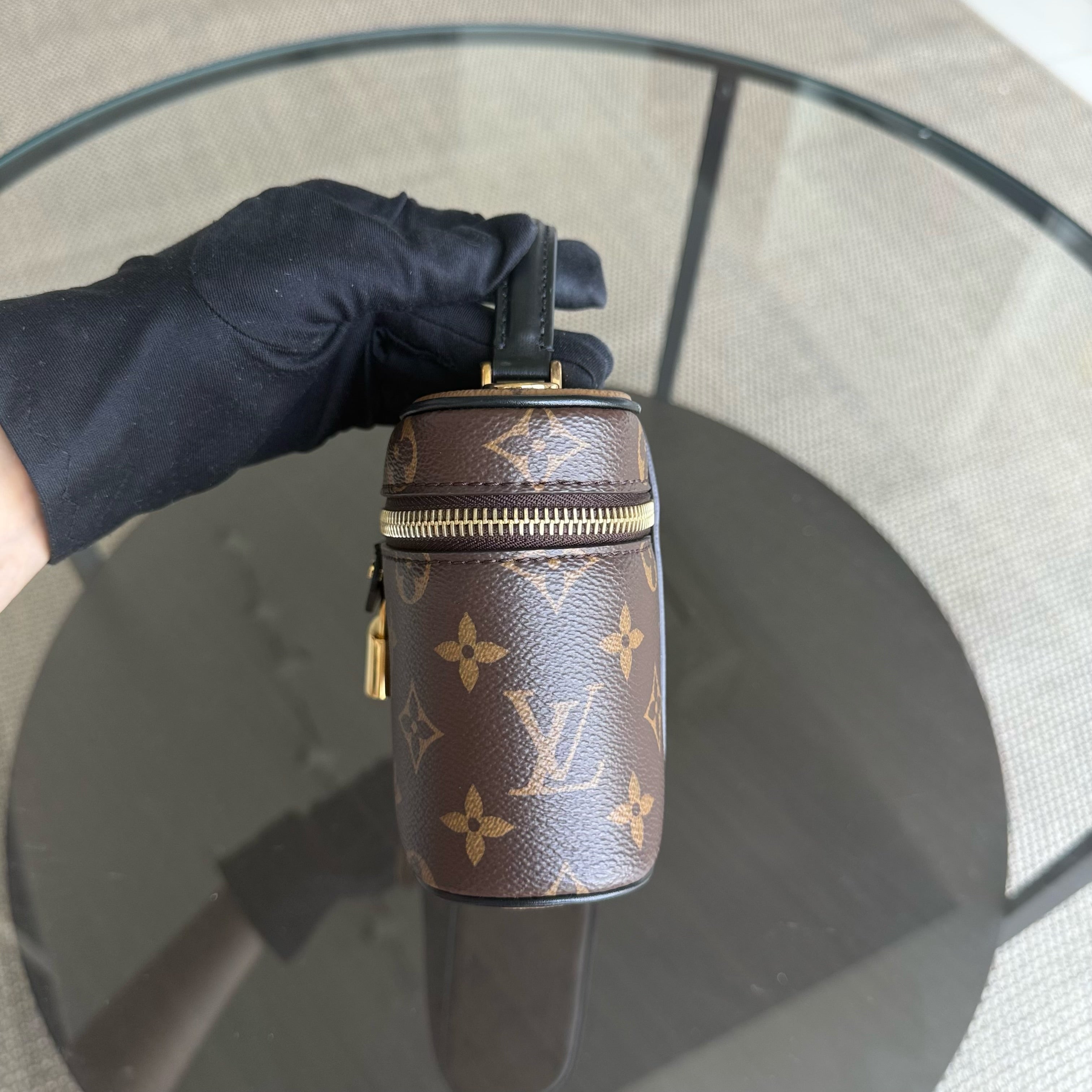 Louise Vuitton Vanity Chain Pouch Monogram