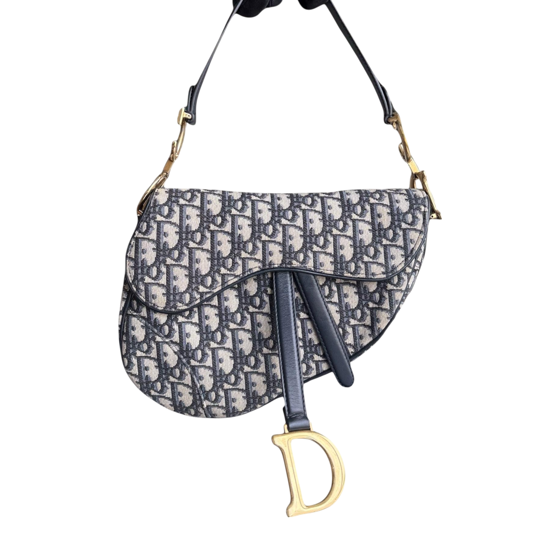 Dior Saddle Medium - Oblique Canvas Gold Hardware
