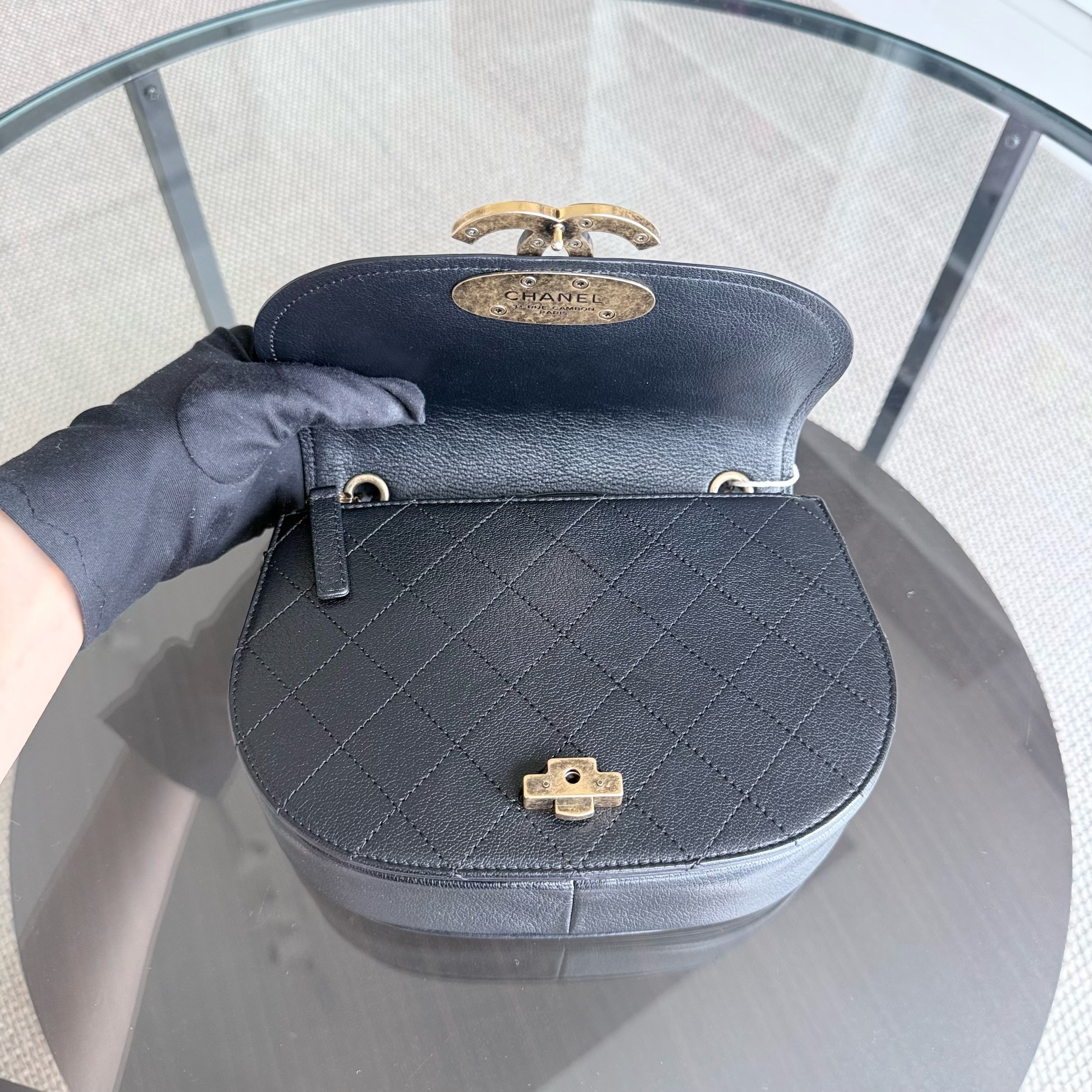 Chanel Coco Curve Cuba - Quilted Calfskin Black Gold Hardware Series 23