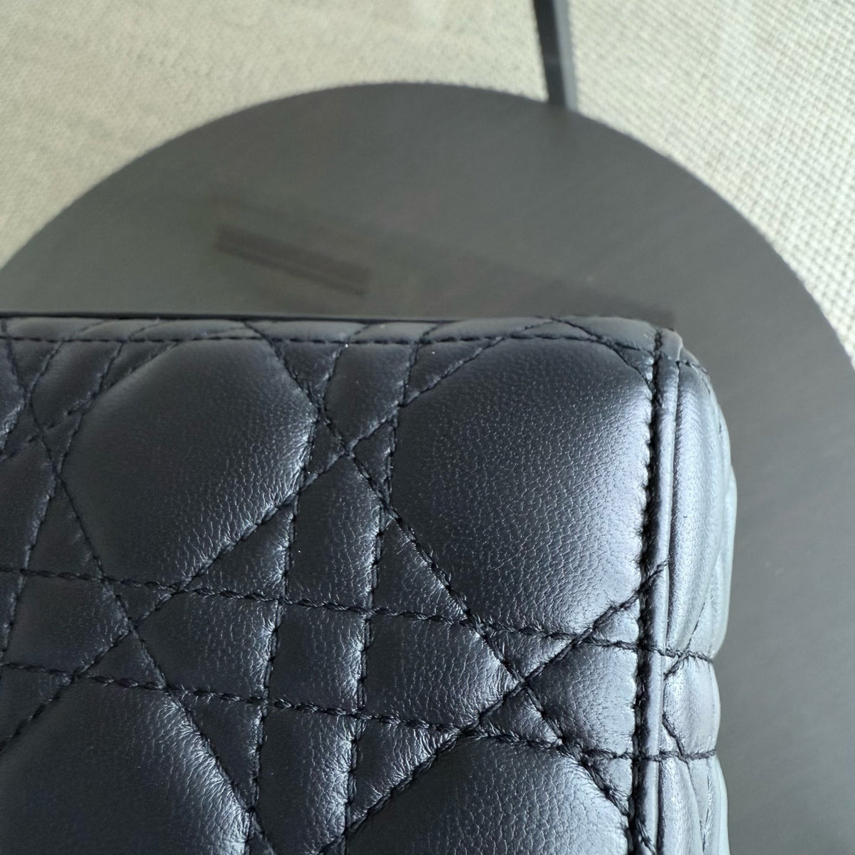 Dior Lady Small - Cannage Lambskin Black Gold Hardware