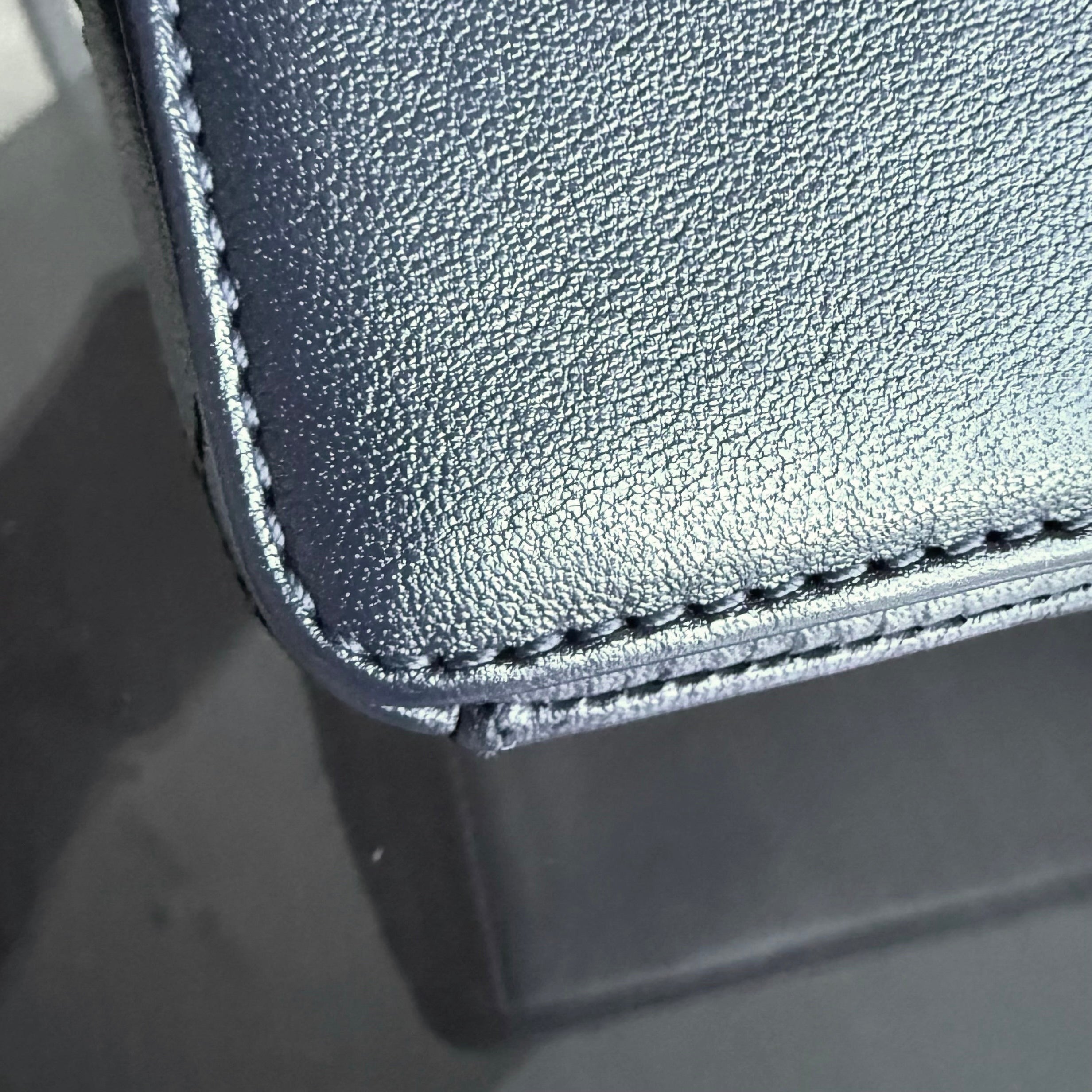 Chanel Seasonal Flap Mademoiselle - 28CM Quilted Lambskin Midnight Blue Gold Hardware Series 23