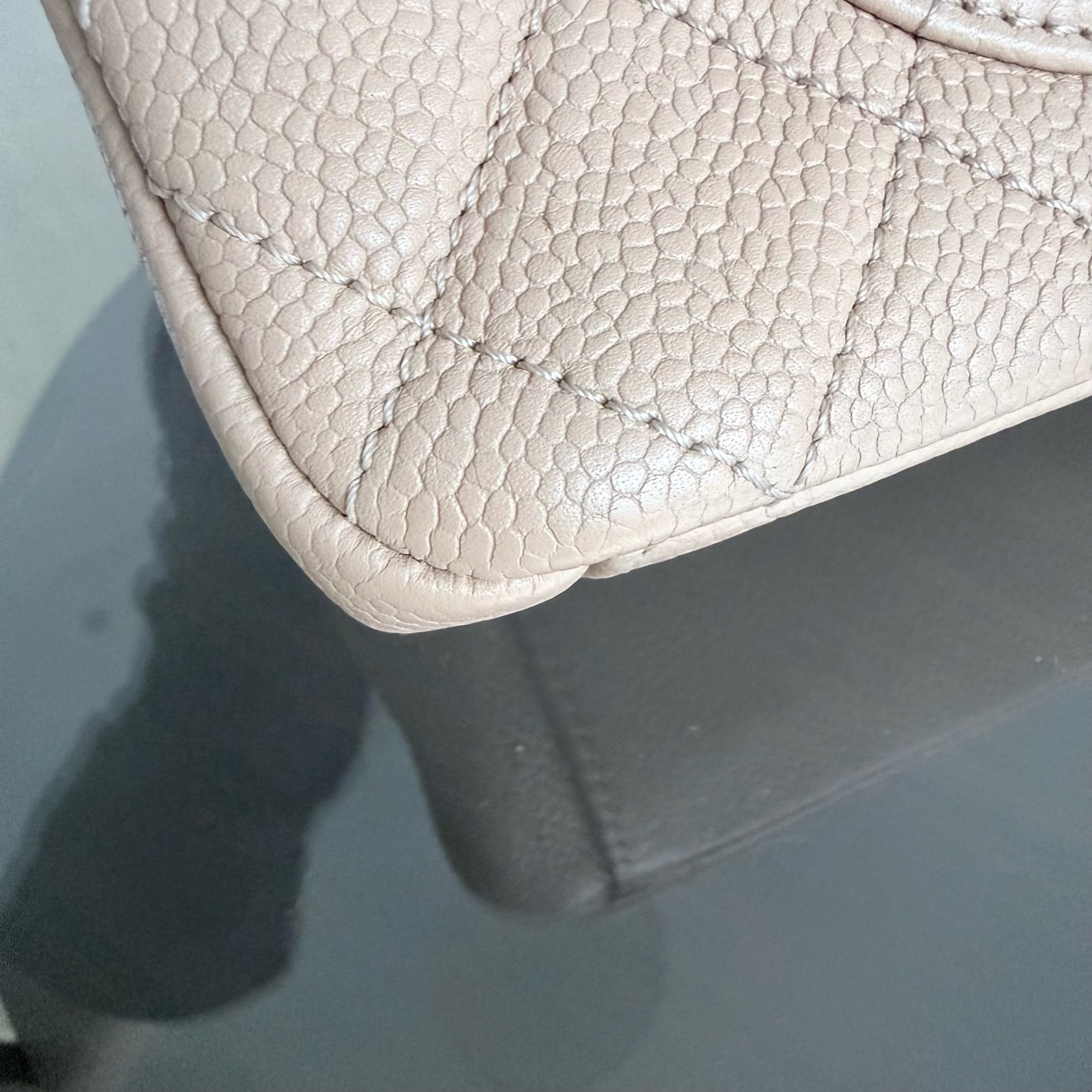 Chanel Filigree CC Medium - 25CM Caviar Quilted Beige Gold Hardware Series 24