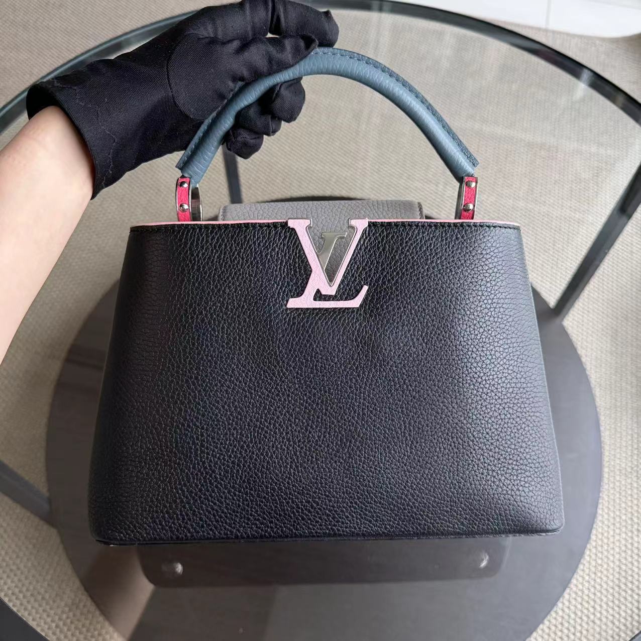 Louis Vuitton Capucines BB Taurillon Calfskin Tri-Color Cross-Body Bag