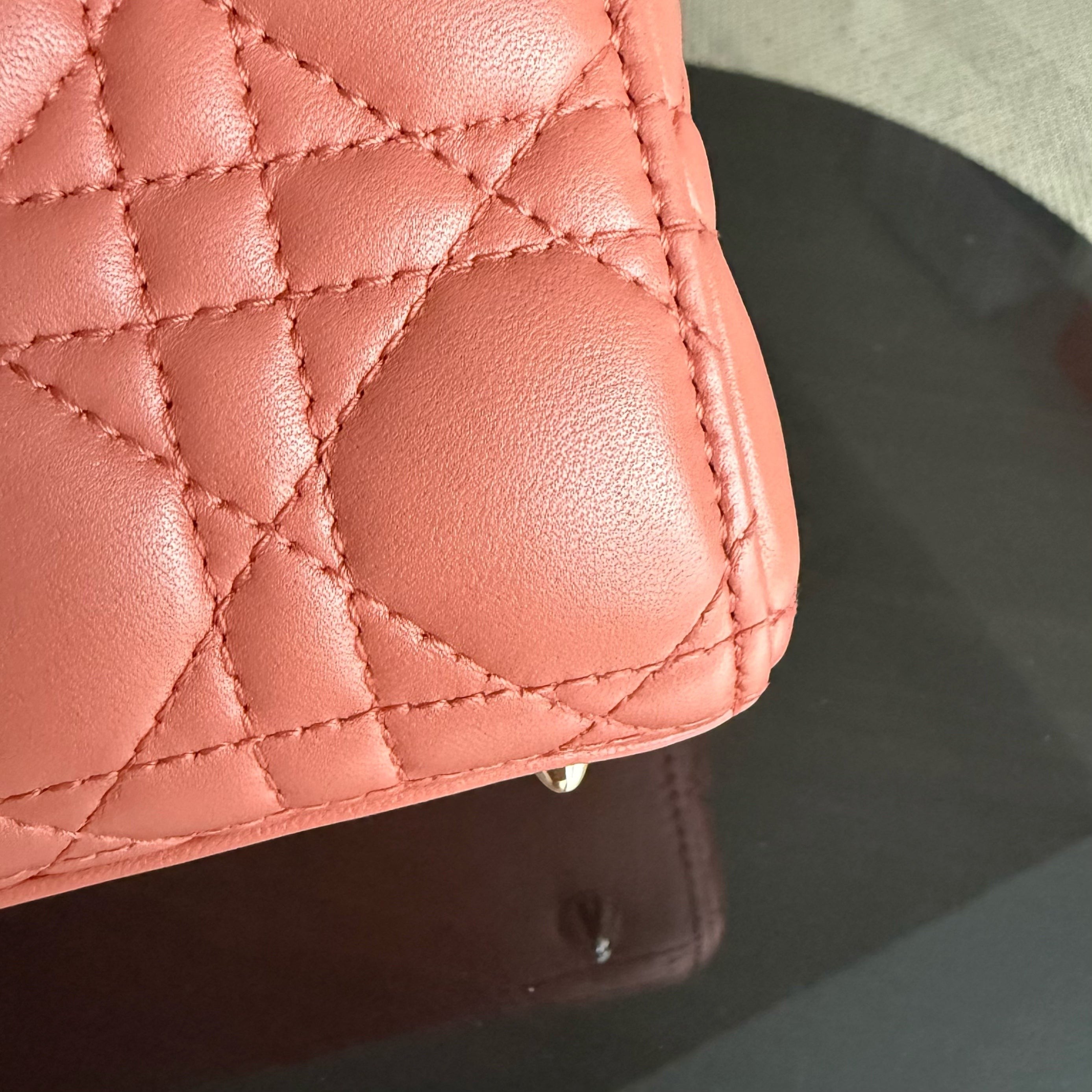 Dior Lady Small ABC Flap - Cannage Lambskin Caramel Gold Hardware MyABC