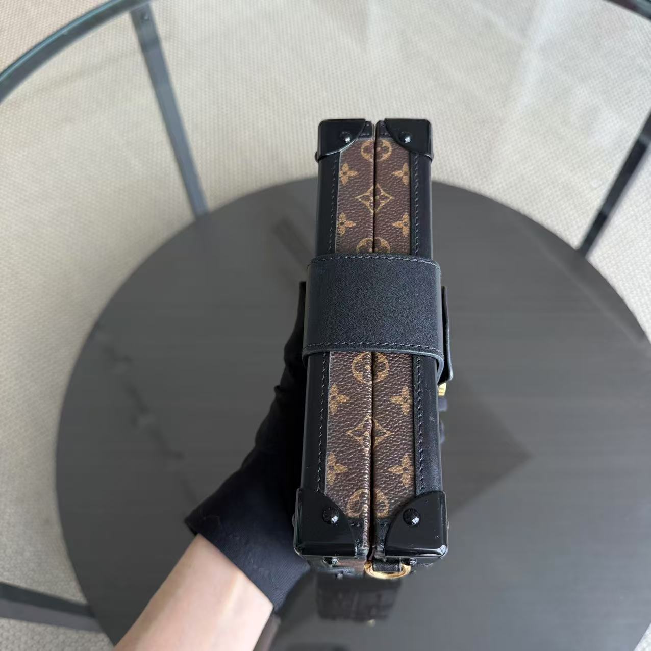 Louis Vuitton Petite Malle Monogram Box Cross Body Bag