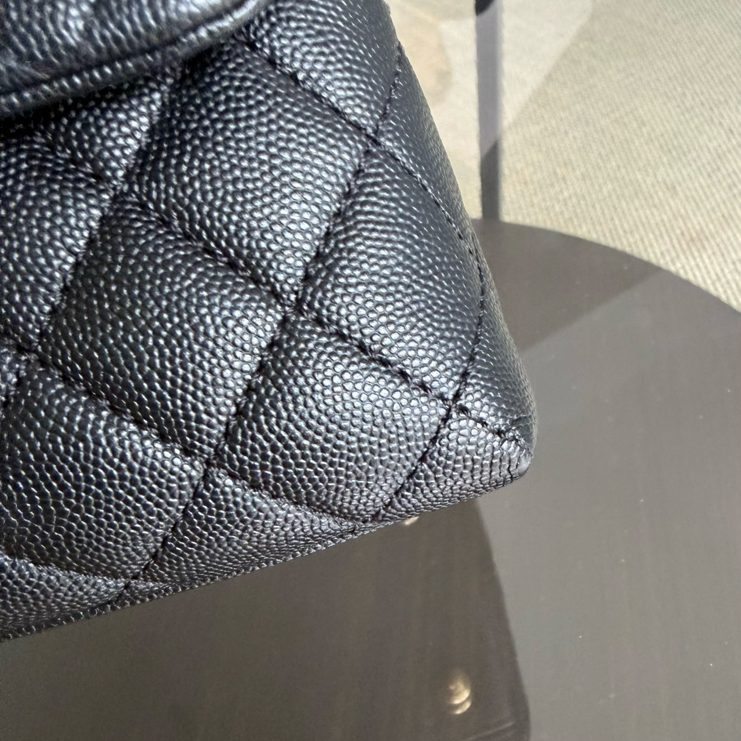 Chanel Coco Handle Medium - Caviar 29CM Quilted Black Gold Hardware Series 27
