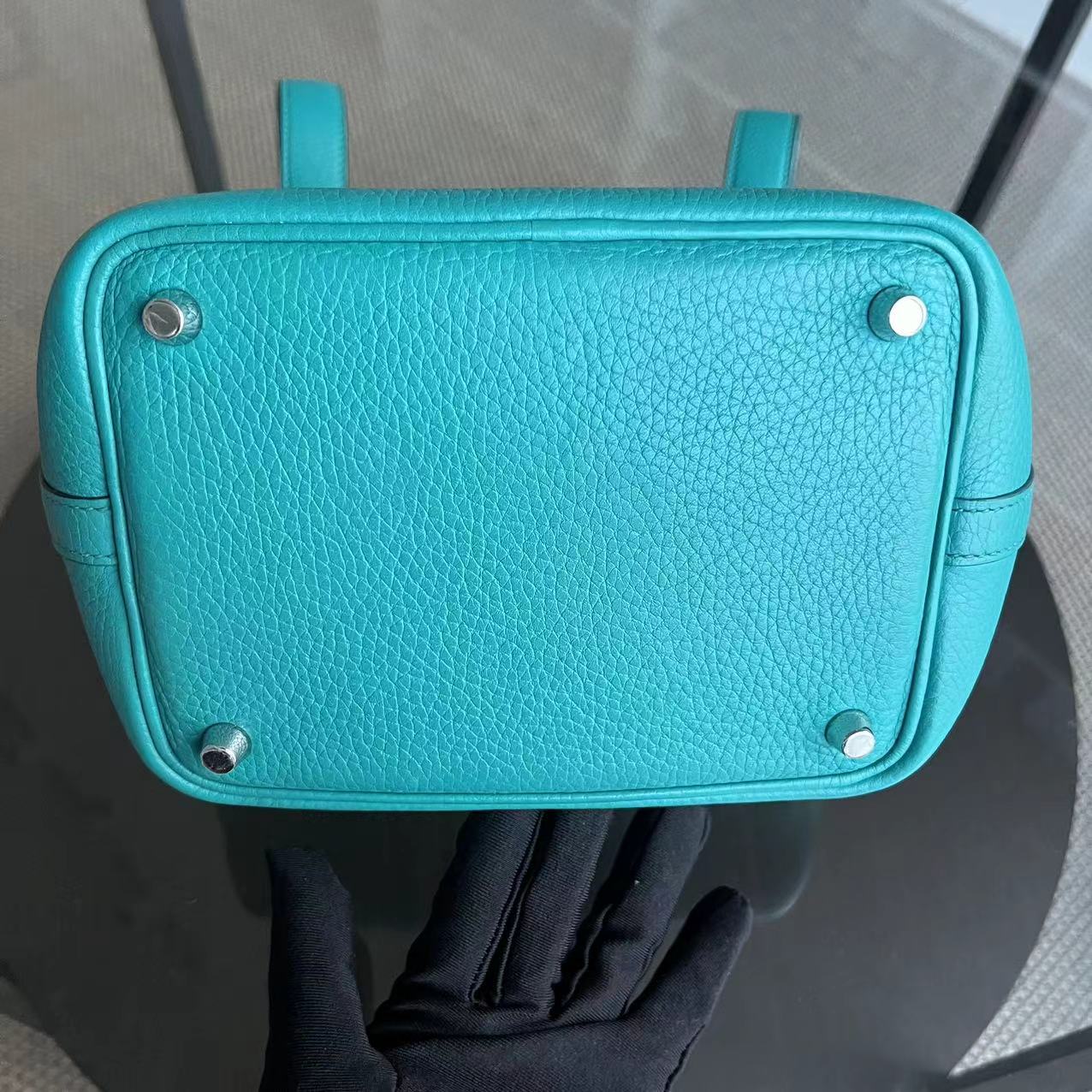 Hermes Picotin 18 - X Stamp Vert Jade Taurillion Clemence TC Cyan Lock Silver Hardware