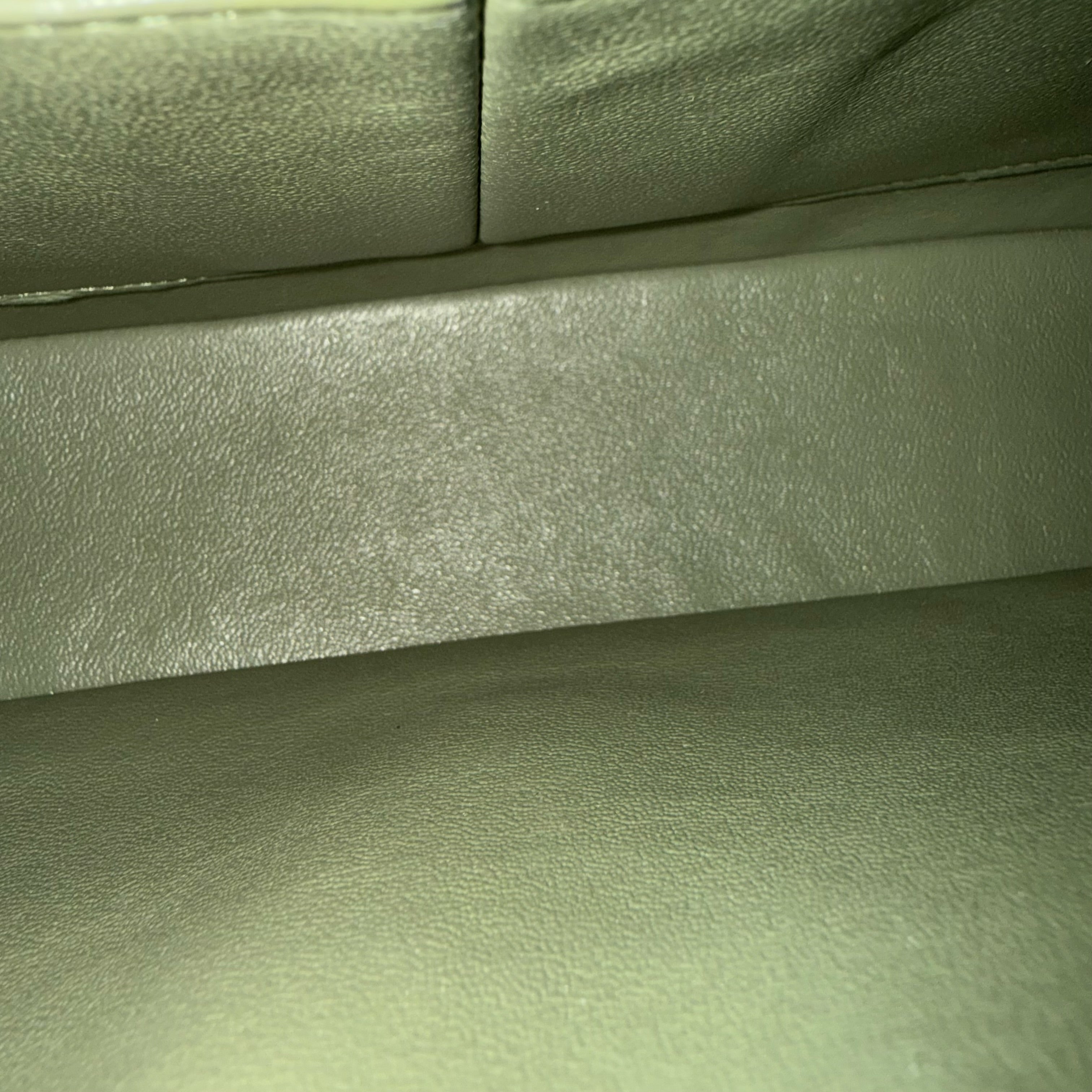 Chanel Classic Flap Medium - 25CM Quilted Lambskin Olive Green Silver Hardware Series 20