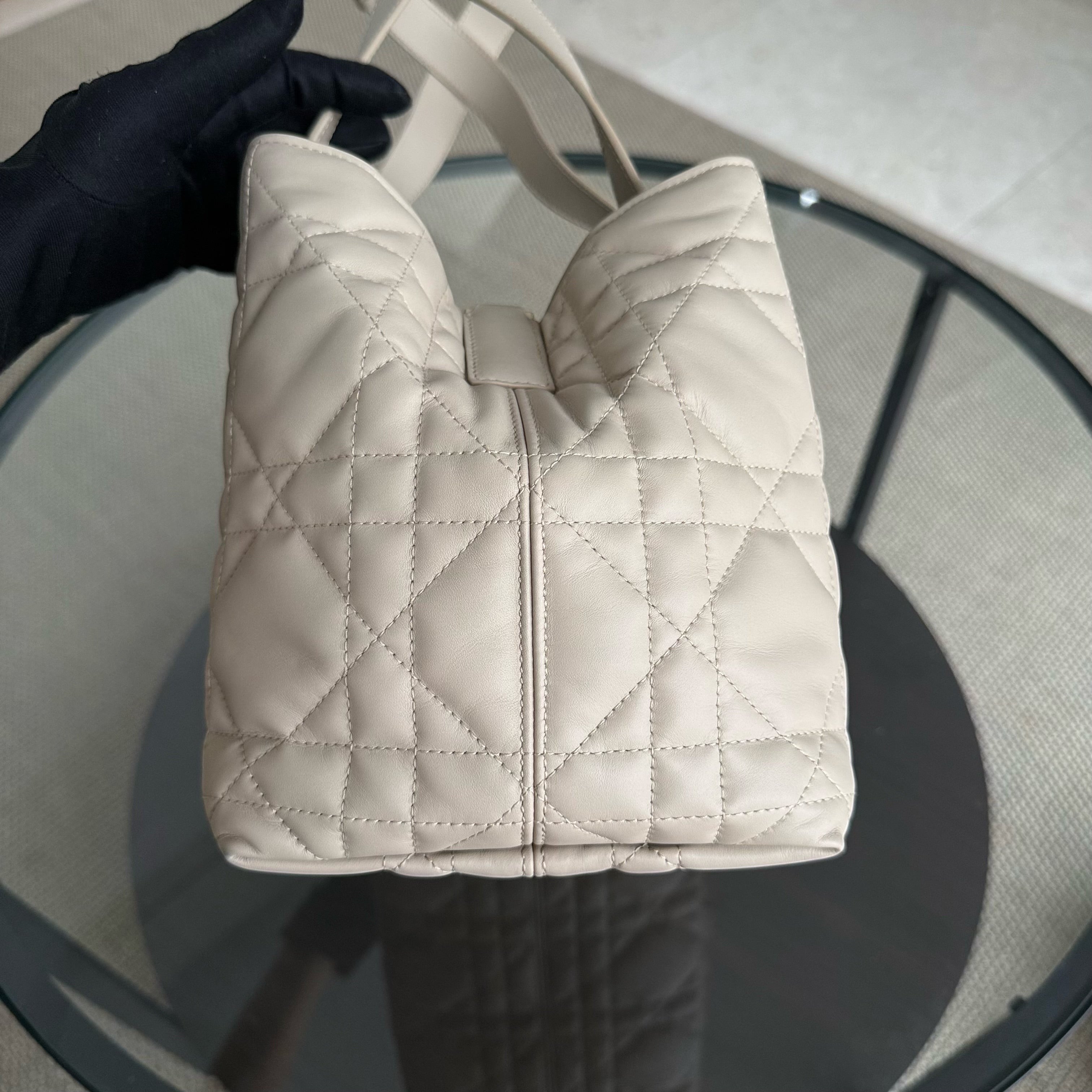 Dior Toujours Macrocannage Quilt Calfskin Medium tote bag