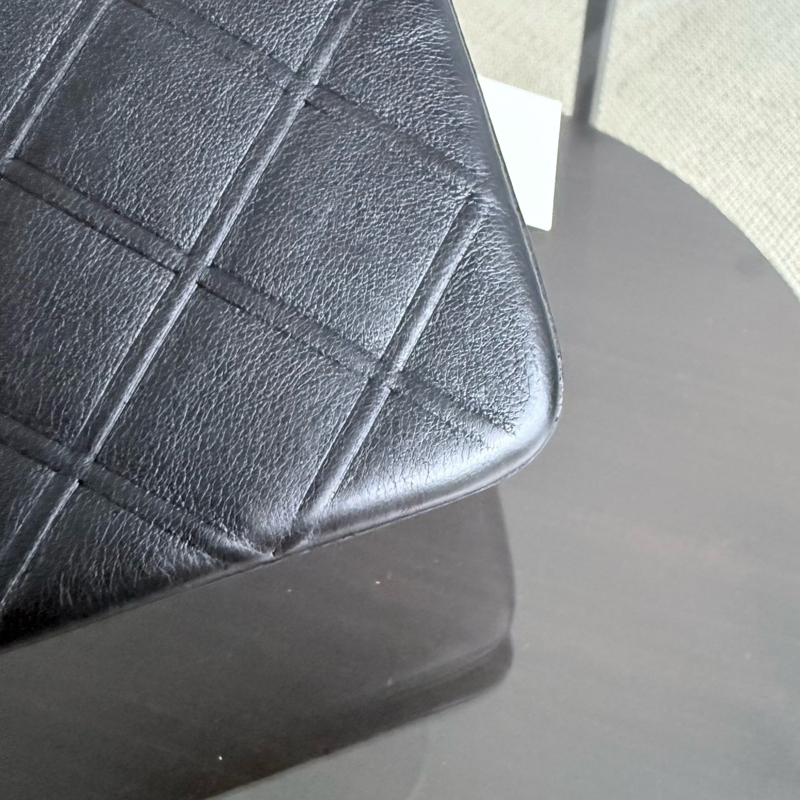 Chanel Flap Medium - Calfskin 25CM Quilted Black Ruthenium Silver Hardware Series 18