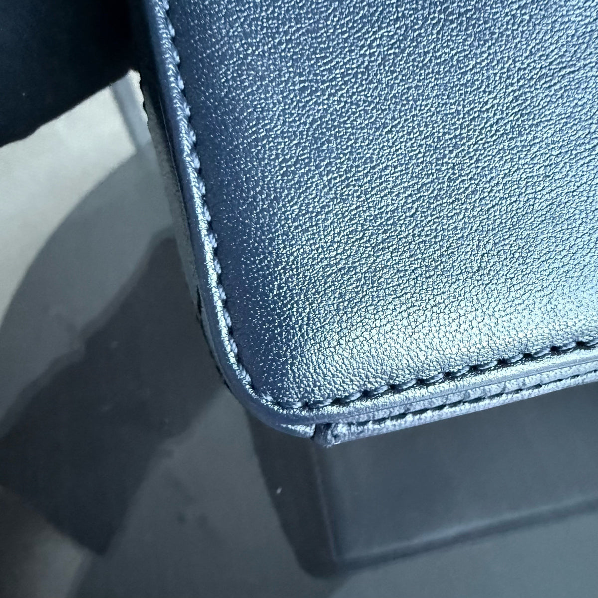 Chanel Mademoiselle Seasonal Flap - Cannage Calfskin Blue Gold Hardware Series 23