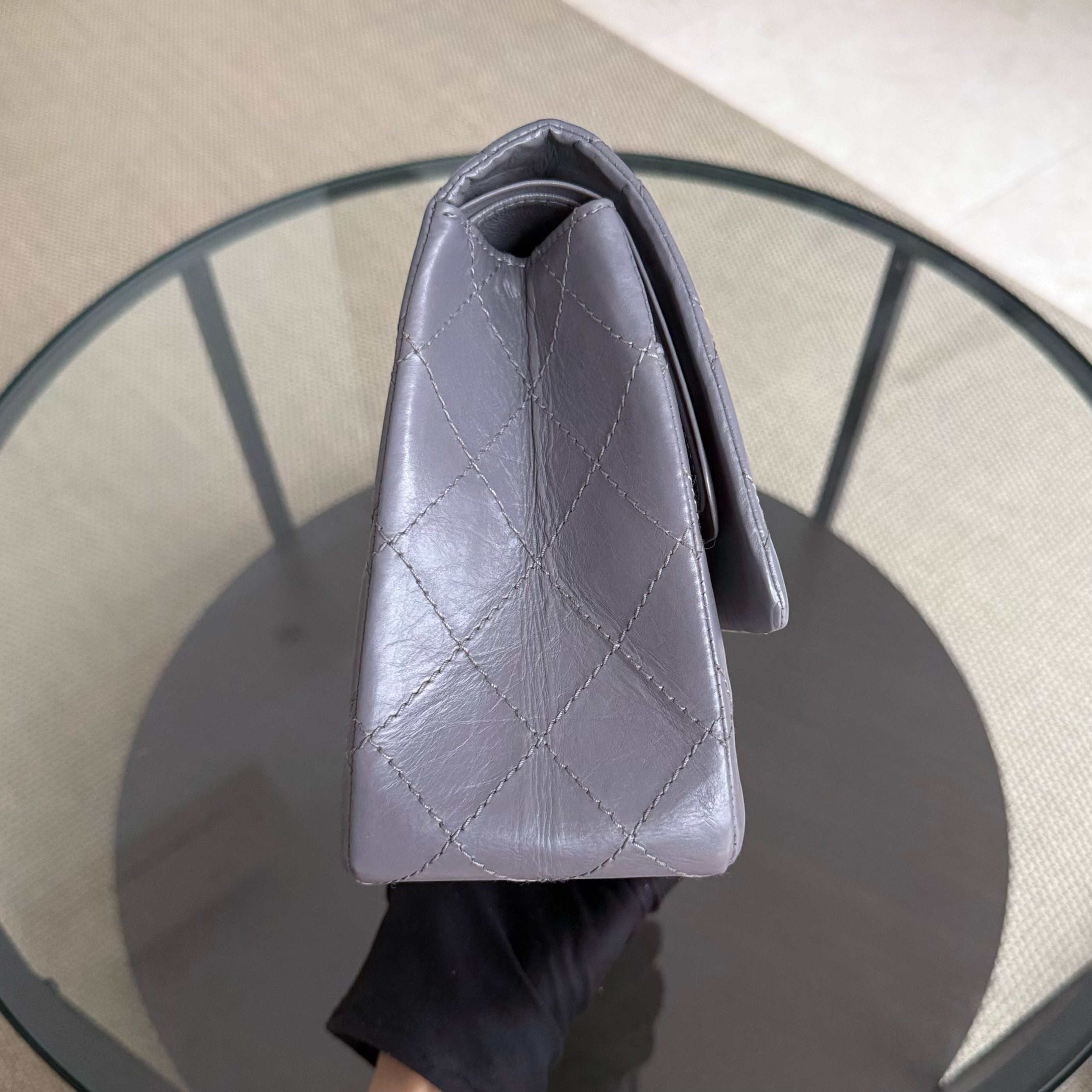 Chanel 2.55 Reissue 227 - Quilted Aged Calfskin Lavender Gold Hardware Series 14