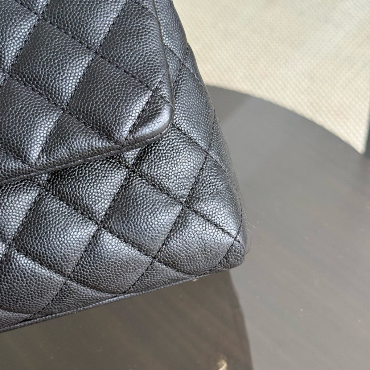 Chanel Coco Handle Medium - Caviar 29CM Quilted Black Gold Hardware Series 31
