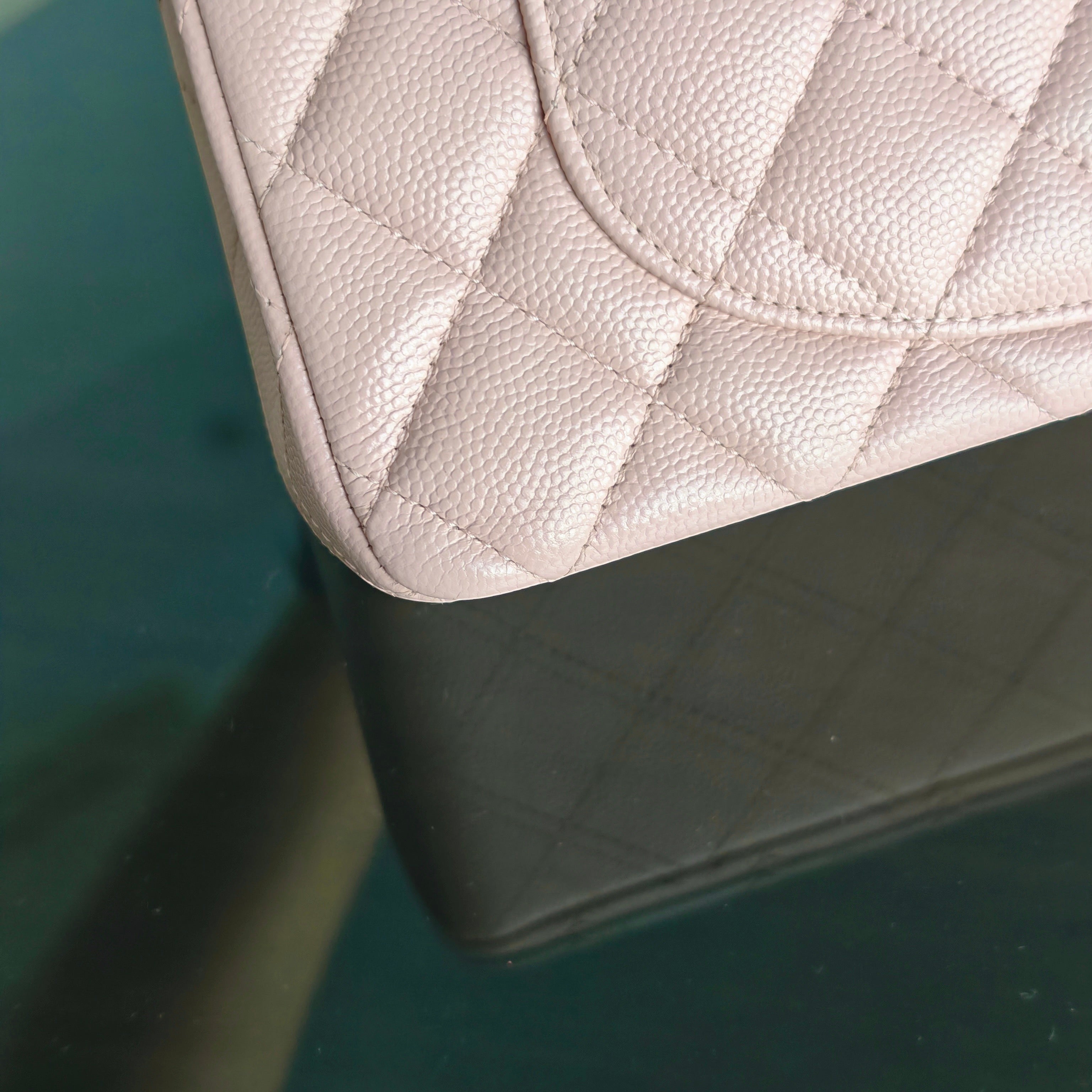 Chanel Classic Flap Small - Caviar 23CM Quilted Sakura Light Pink Light Gold Hardware Series 30