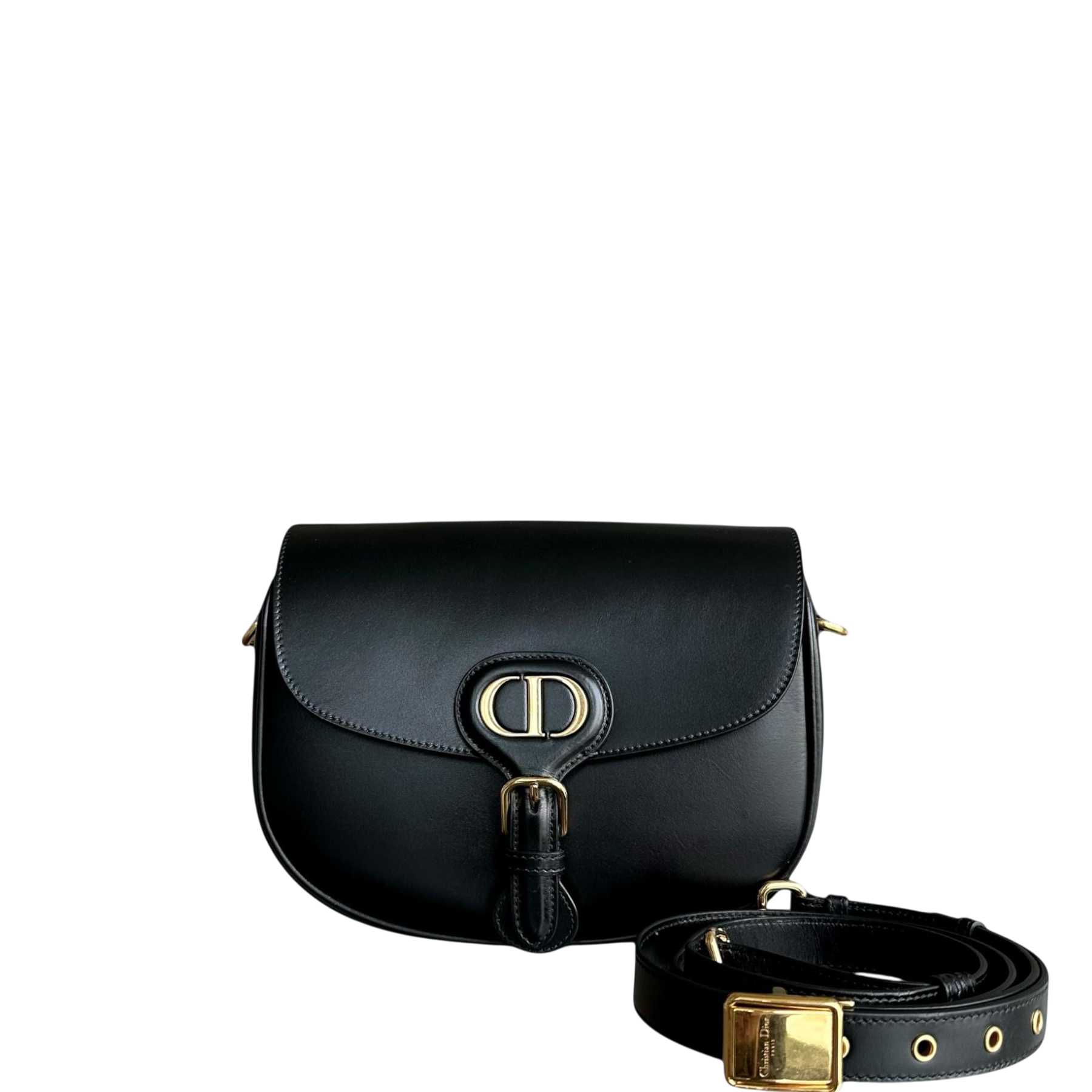 Dior Bobby Medium - Smooth Calfskin Black Gold Hardware