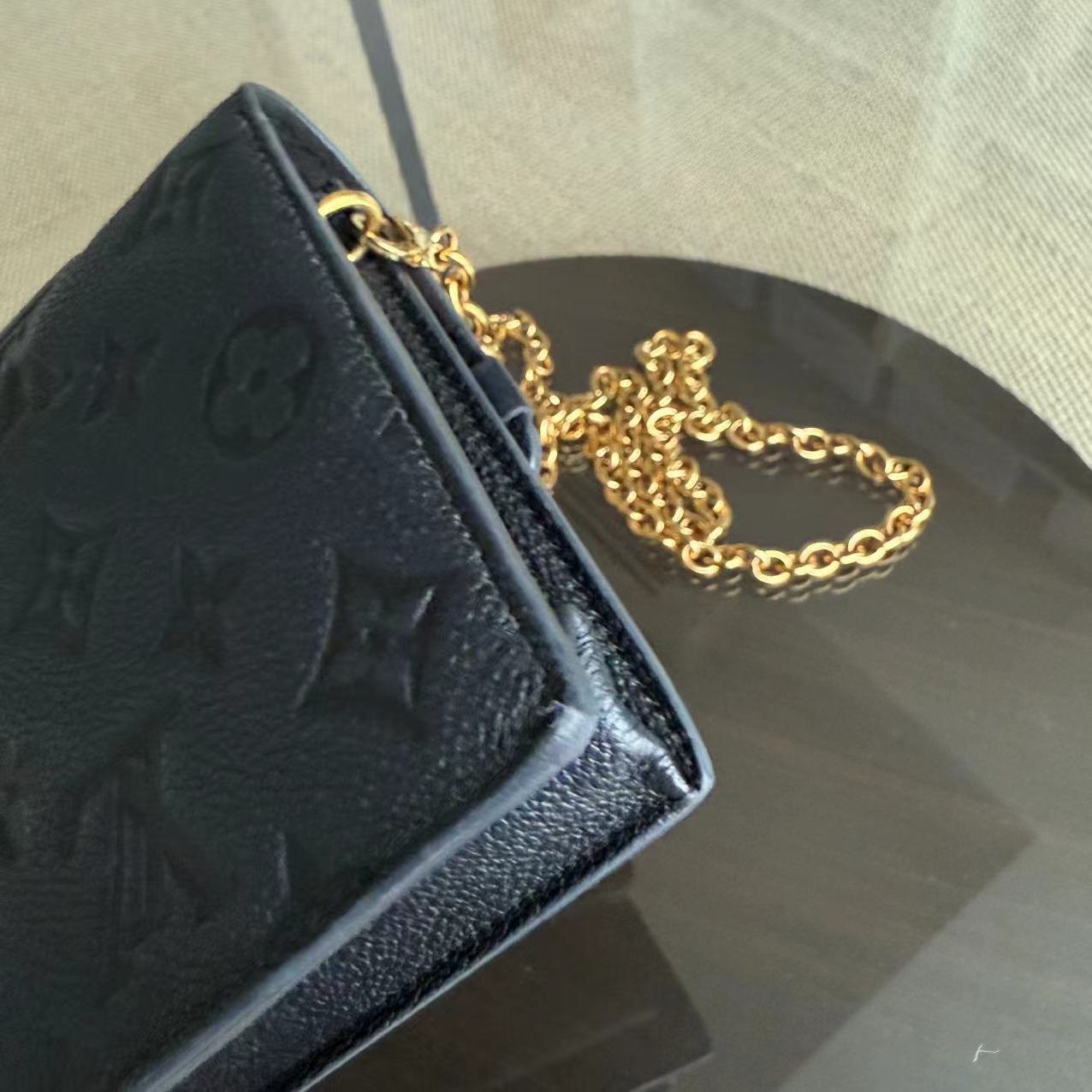 Louis Vuitton Vavin Chain WOC Wallet On Chain Empreinte Noir Black Gold Hardware