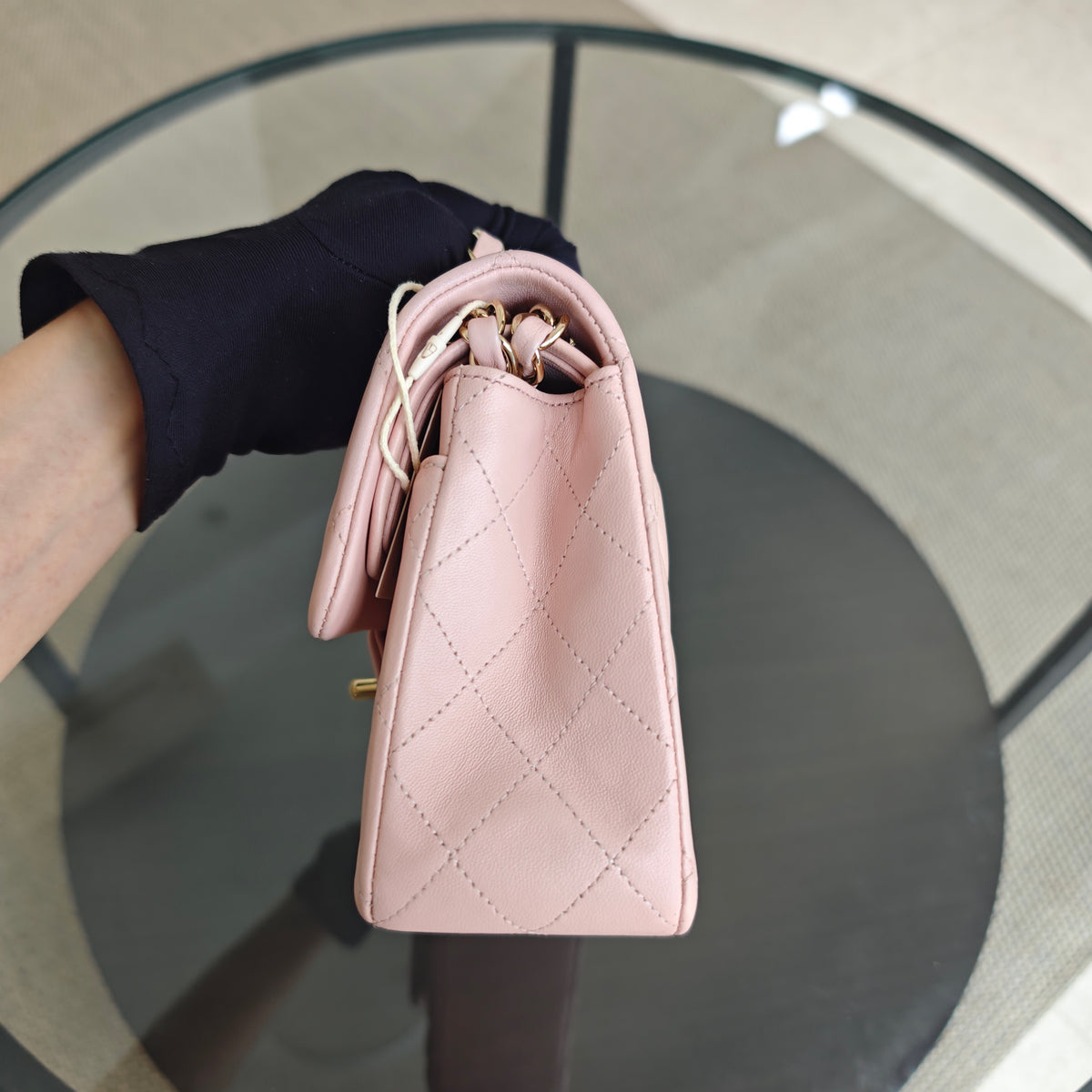 Chanel Classic Flap Small - Lambskin 23CM Light Pink Gold Hardware Series 23