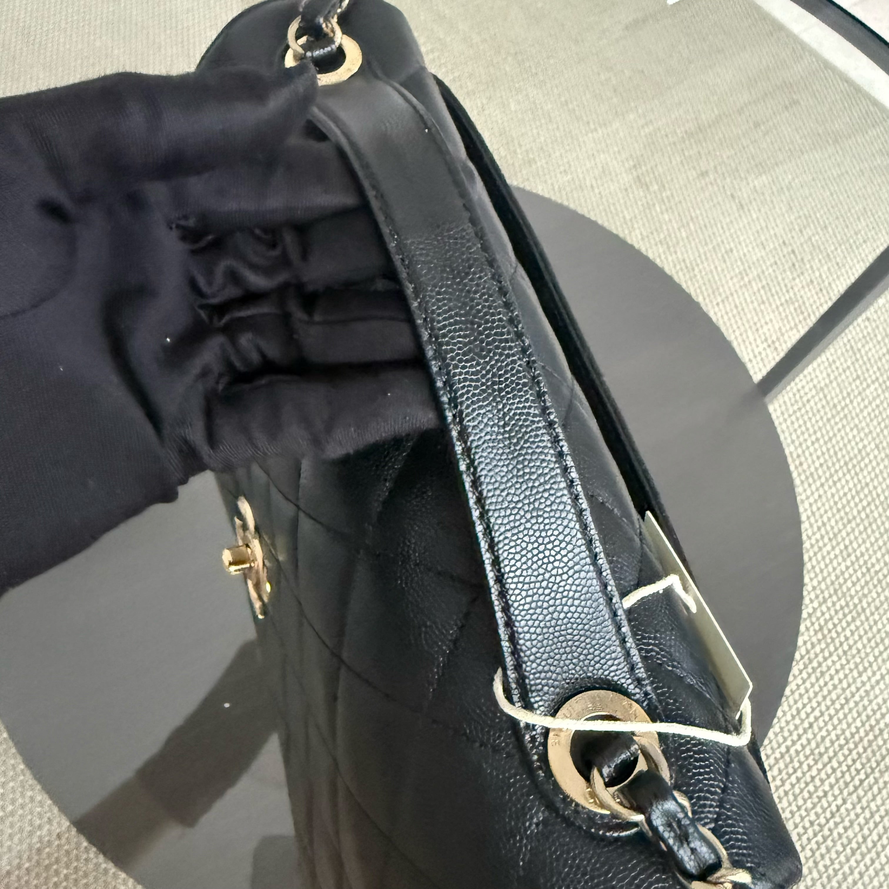 Chanel Business Affinity Large - 27CM Caviar Quilted Black Gold Hardware Series 23