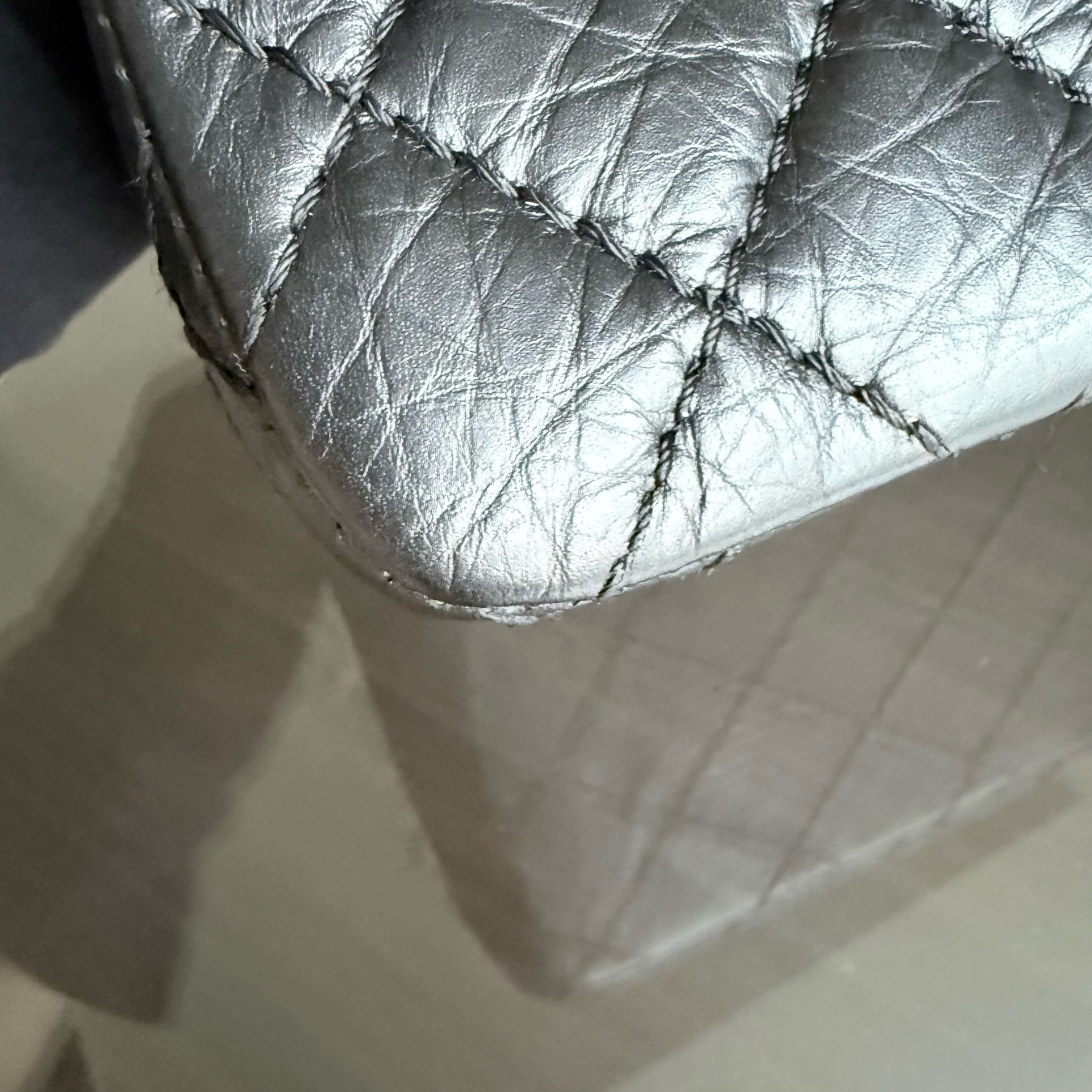 Chanel 2.55 Reissue 225 - Quilted Aged Calfskin Black Ruthenium Silver Hardware Series 18