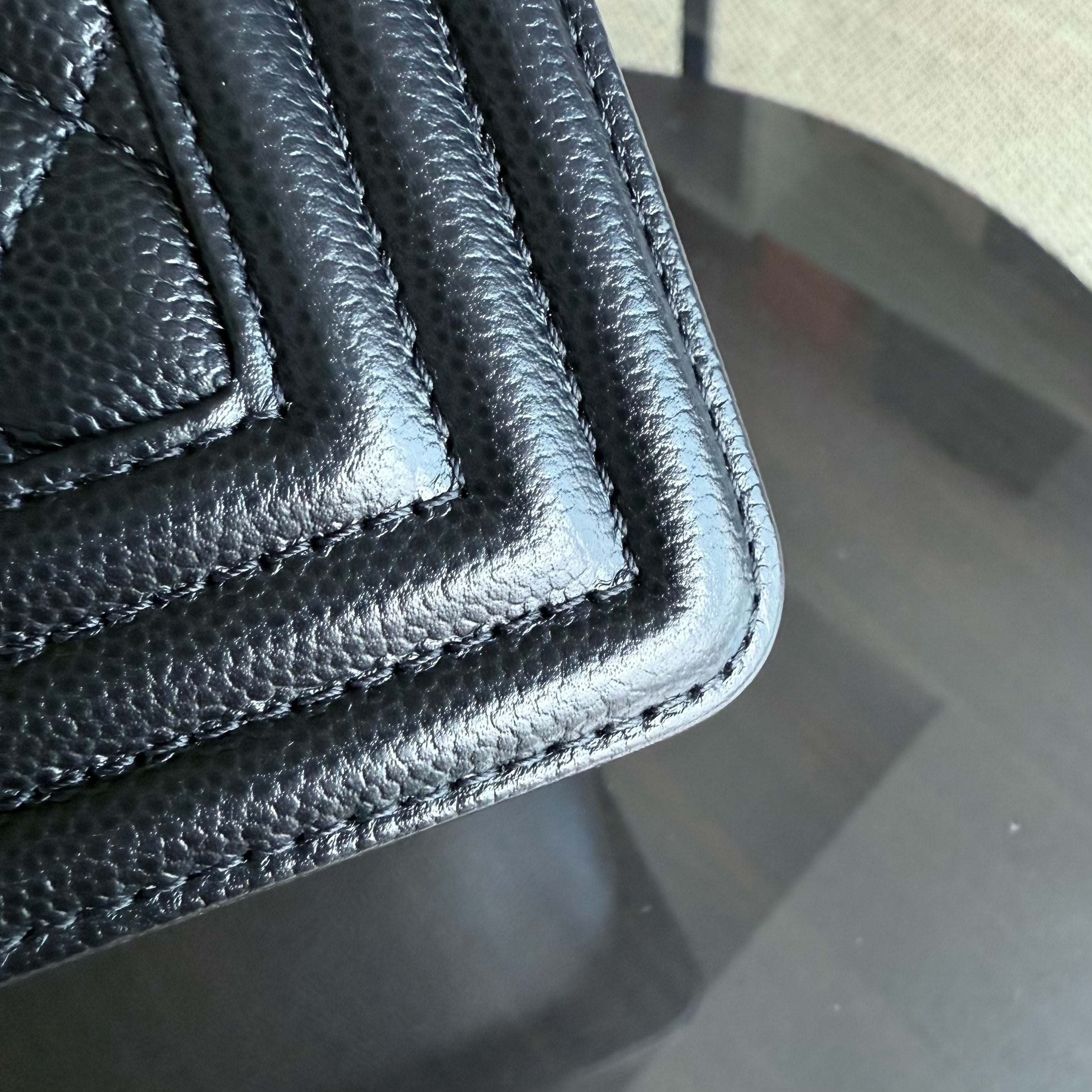Chanel Boy Small - Caviar Quilted Grained Calfskin Black Ruthenium Silver Hardware Series 30