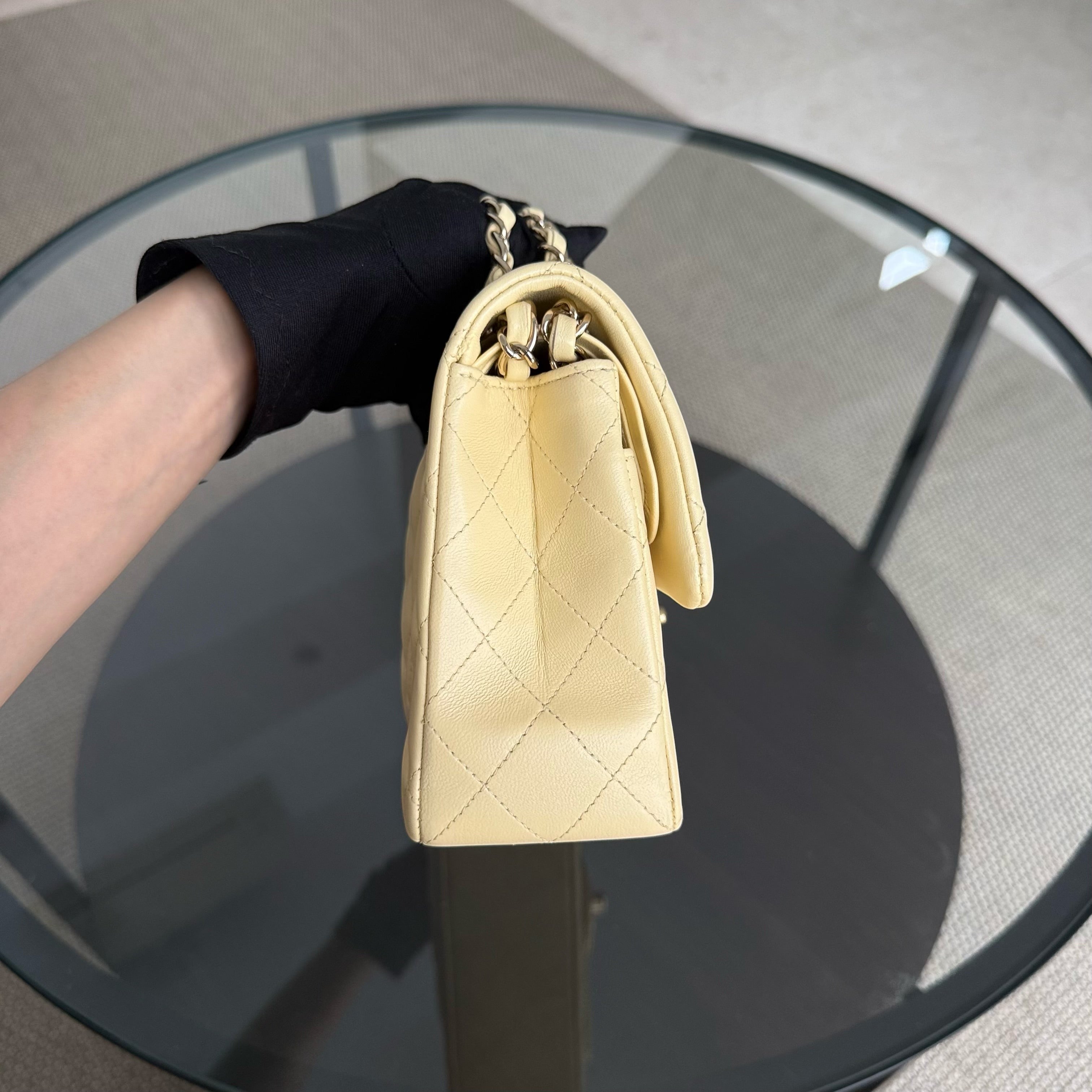 Chanel Classic Flap Small - Lambskin 23CM Light Yellow Gold Hardware Series 30