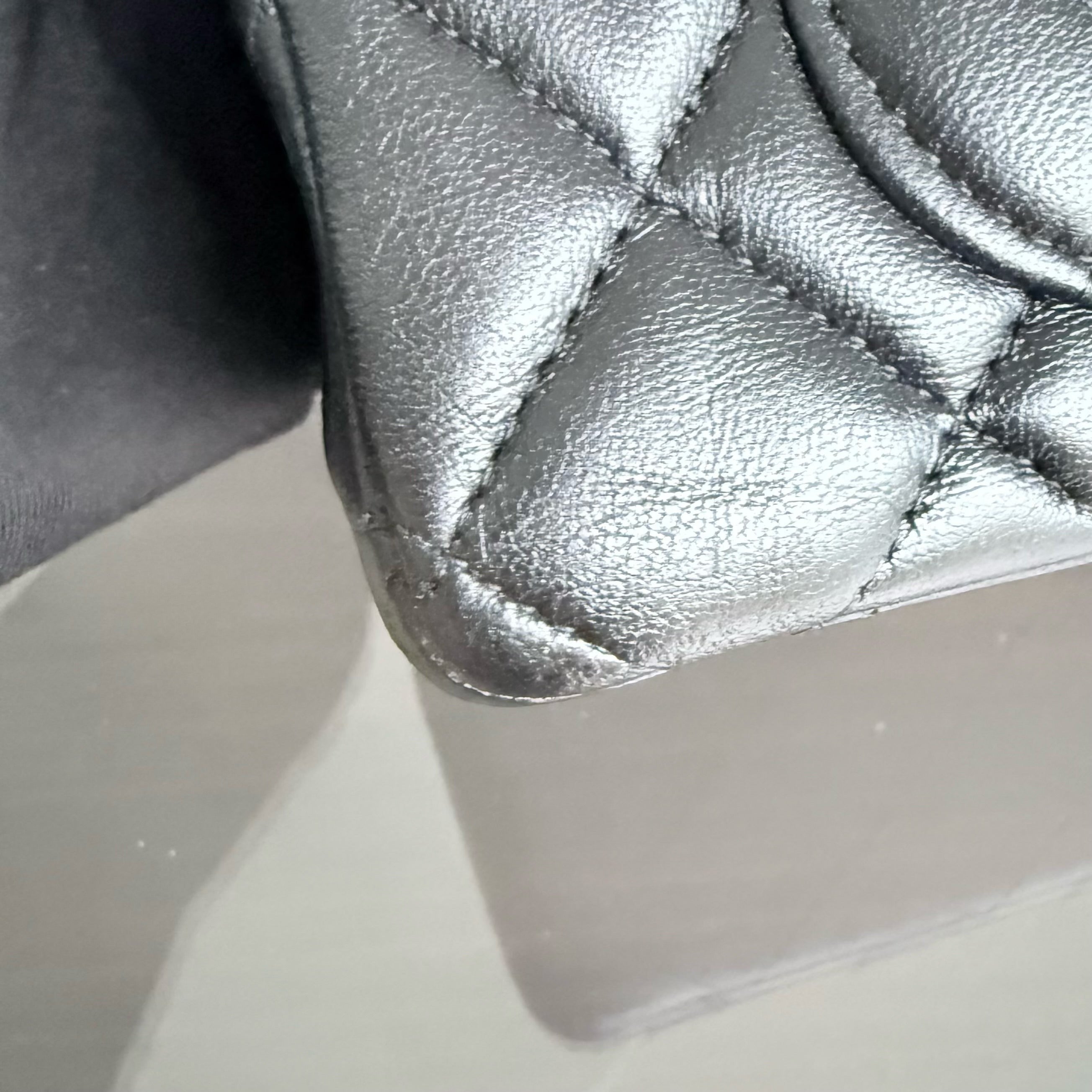 Chanel Classic Flap Mini - 20CM Quilted Lambskin Black Silver Hardware Series 24