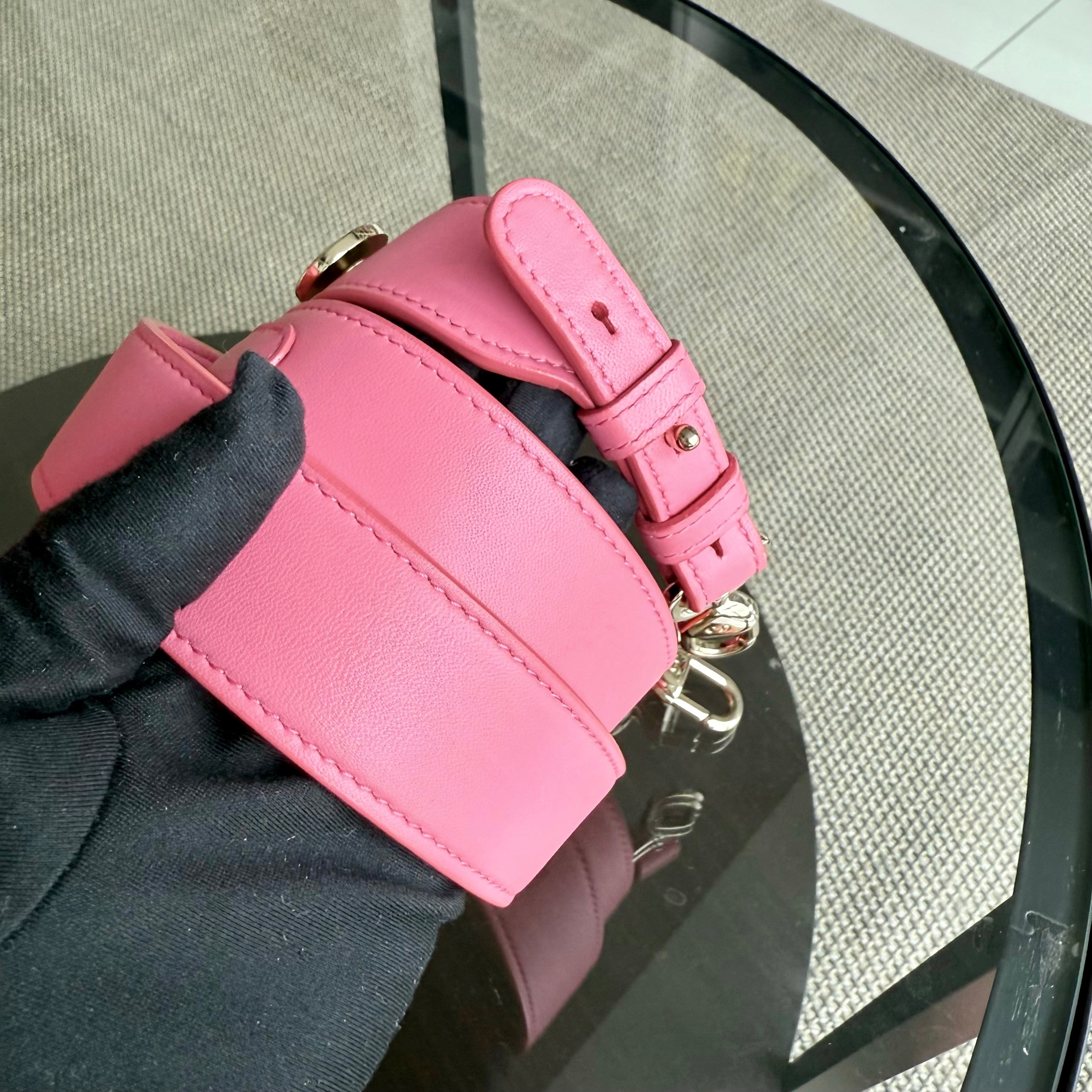 Dior Lady Small - Cannage Lambskin Barbie Pink Gold Hardware