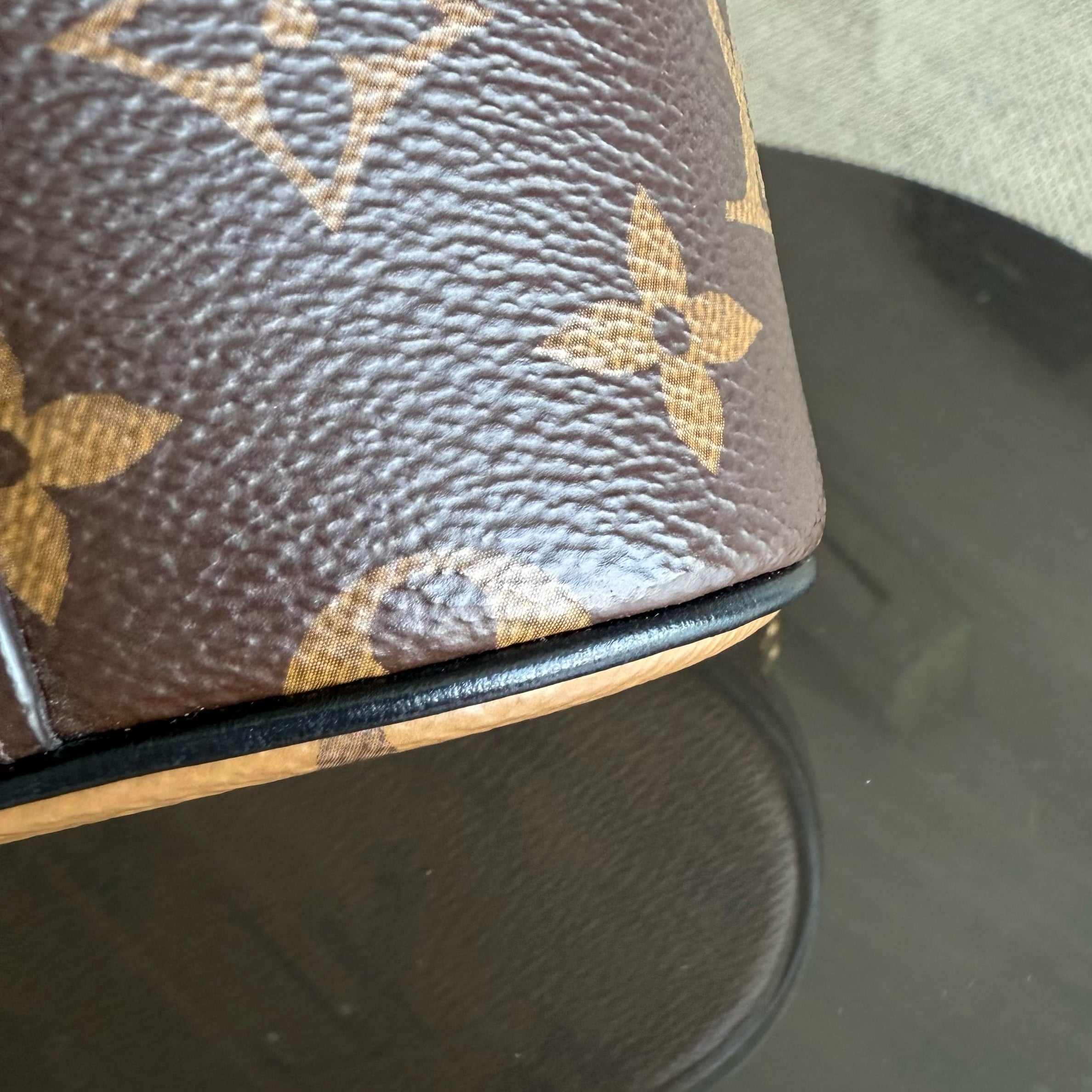 Louise Vuitton Vanity Chain Pouch Monogram