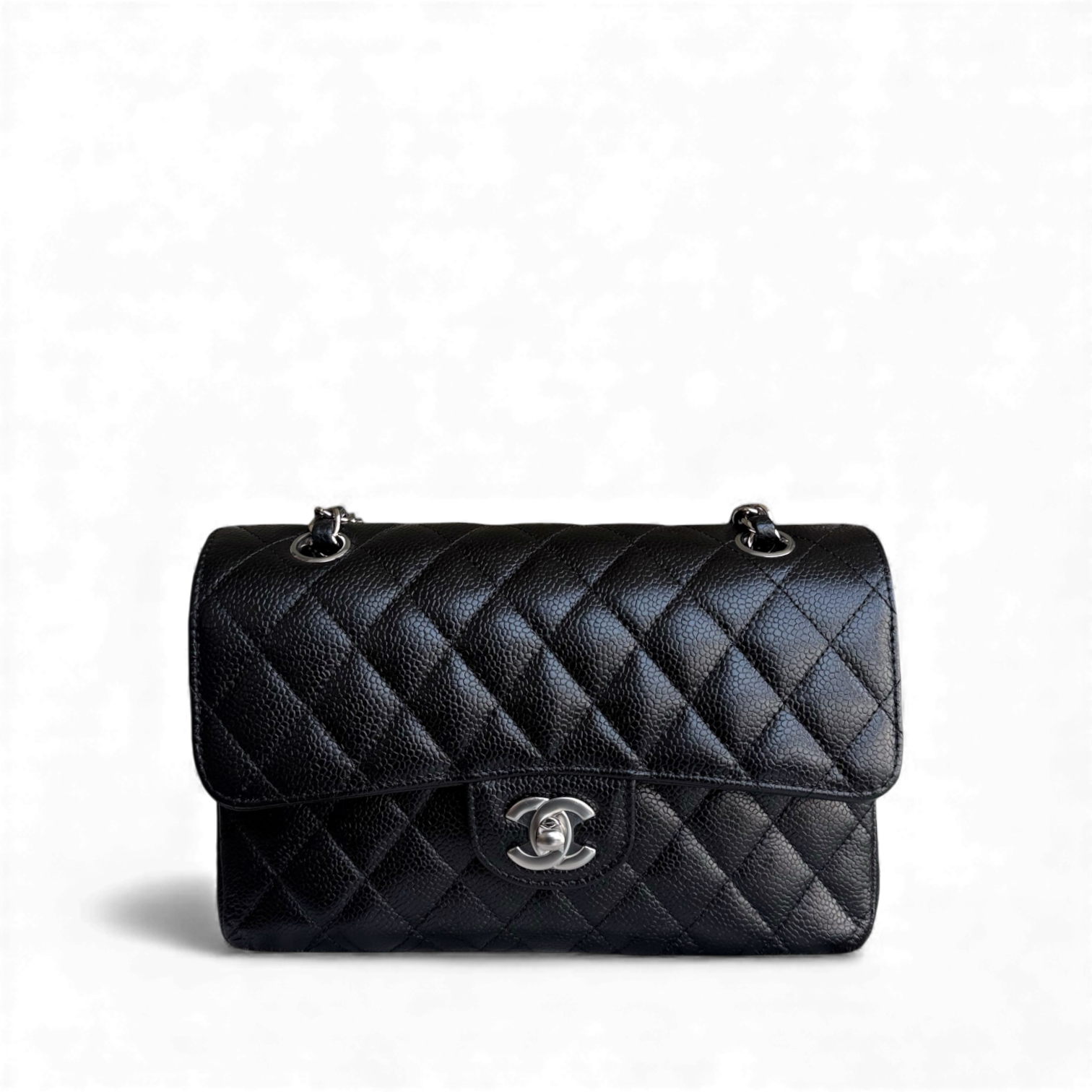 Chanel Classic Flap Small - Caviar 23CM Quilted Black Silver Hardware Series 31