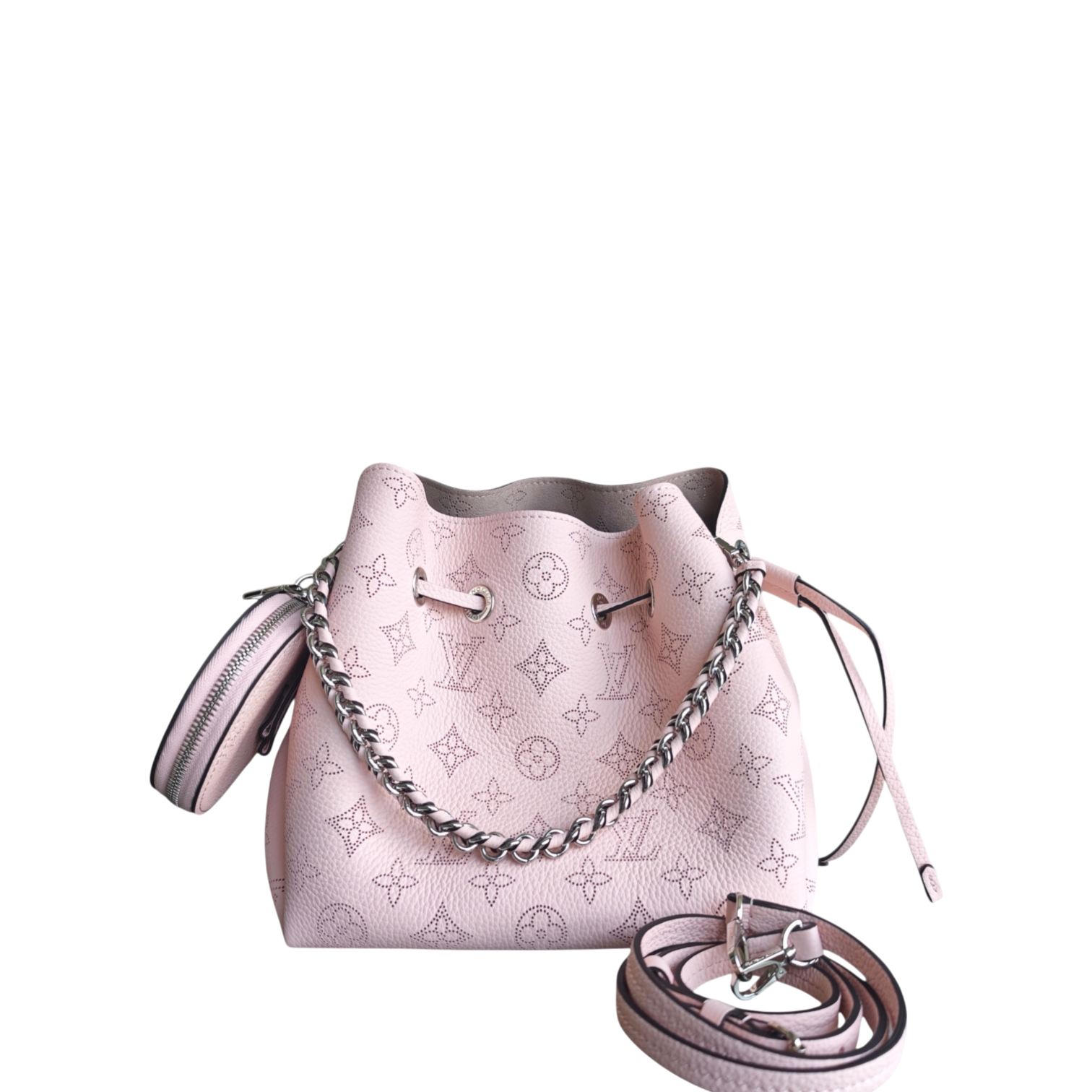 LOUIS VUITON Bella Bucket Bag Sakura Pink Calfskin Gold Hardware
