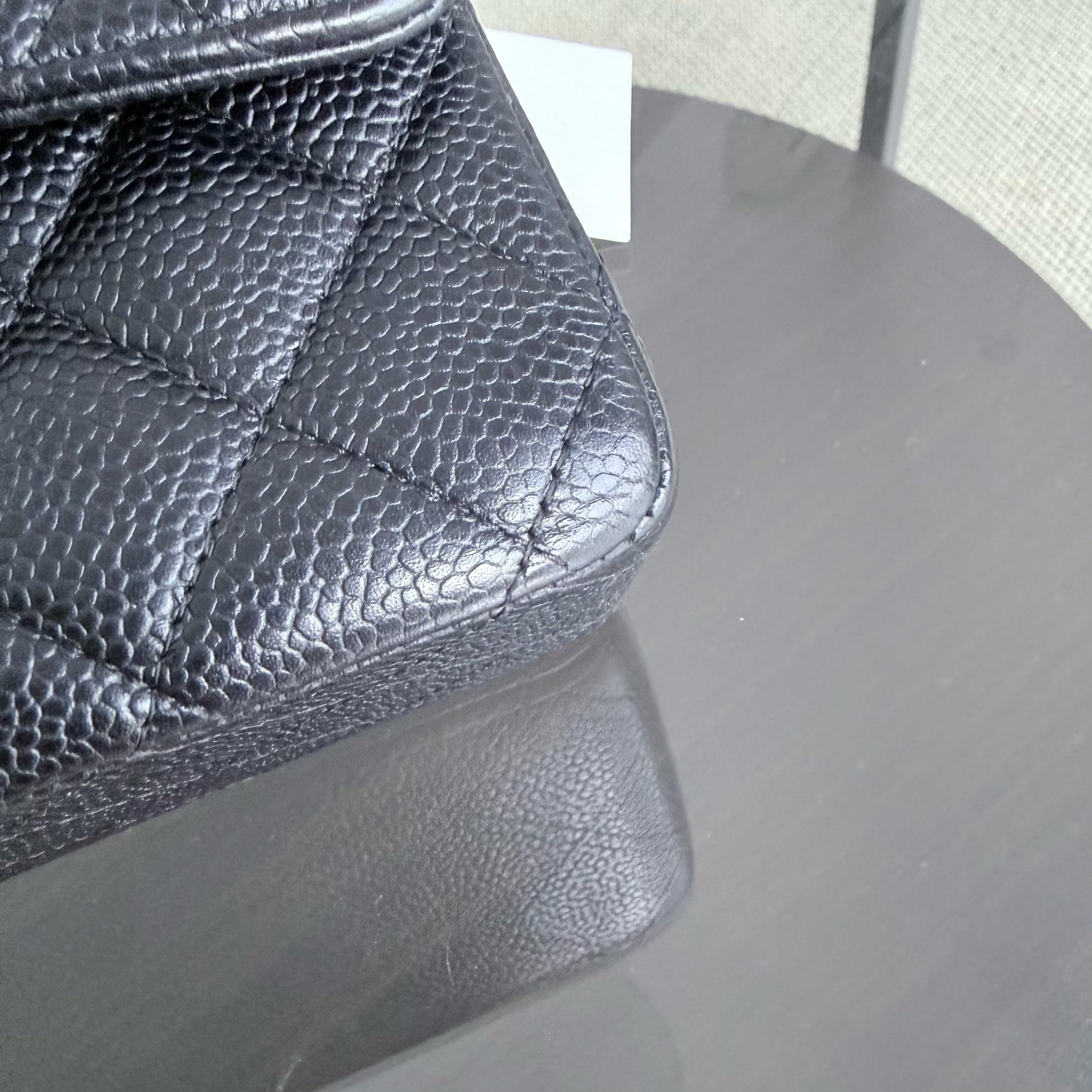 Chanel Classic Flap Medium - Caviar 25CM Quilted Double Flap Black Gold Hardware Series 27
