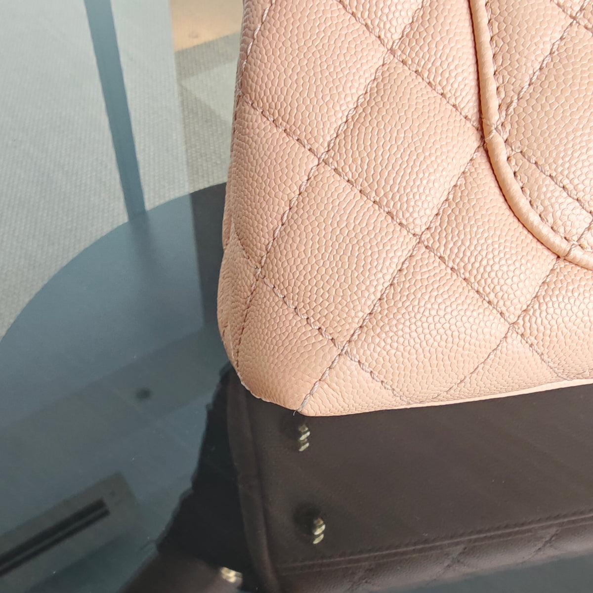 Chanel Coco Handle Small - Caviar Quilted Beige Gold Hardware Series 31
