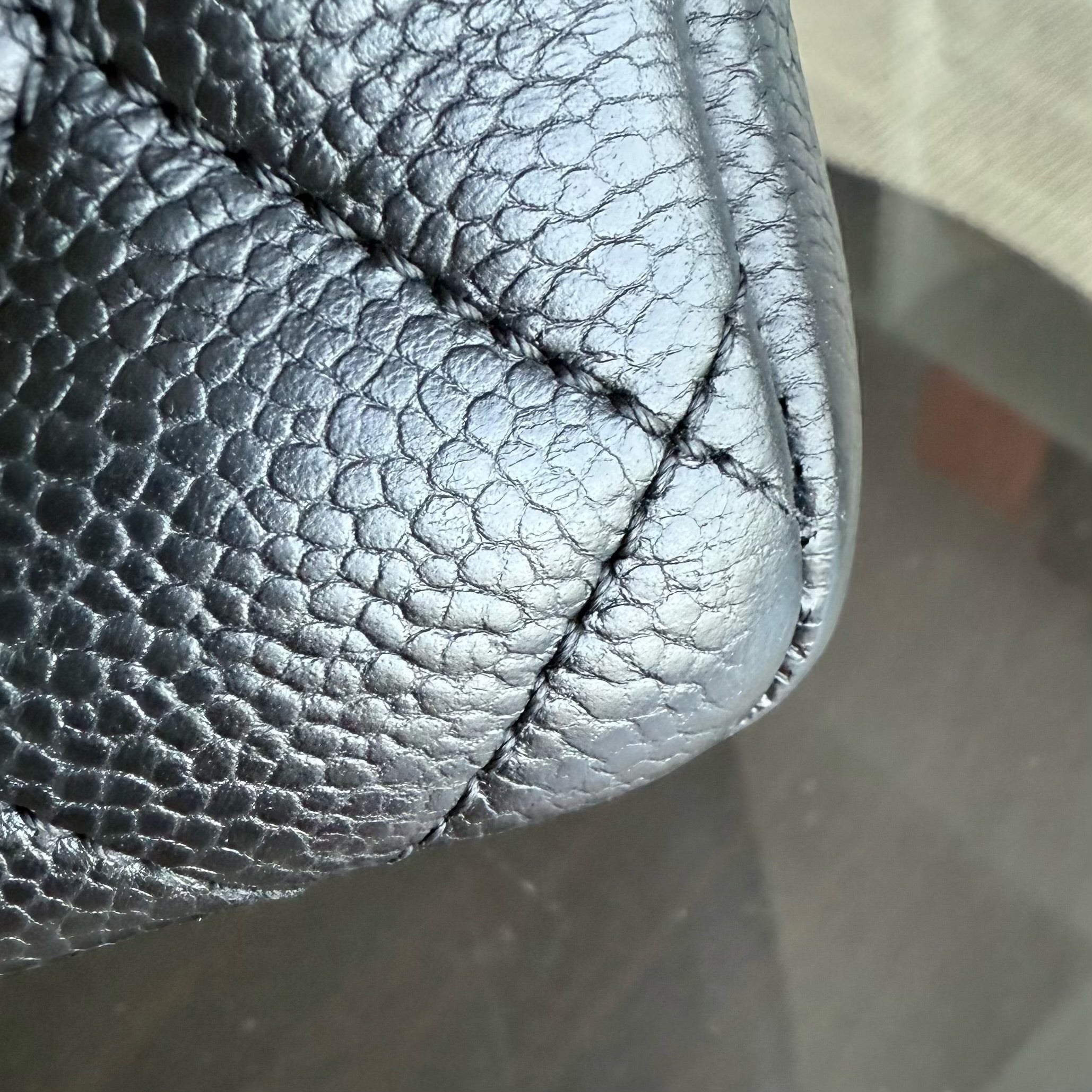 Chanel GST Grand Shopping Tote - Caviar Quilted Grained Calfskin Black Gold Hardware