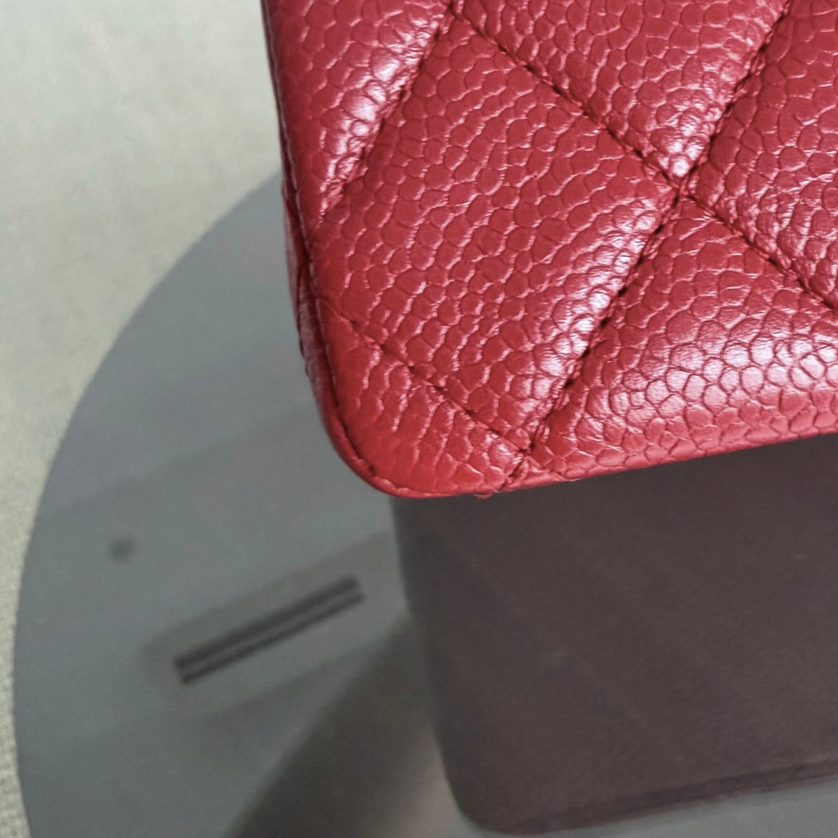Chanel Classic Flap Medium - 25CM Quilted Caviar Dark Red Silver Hardware Series 14