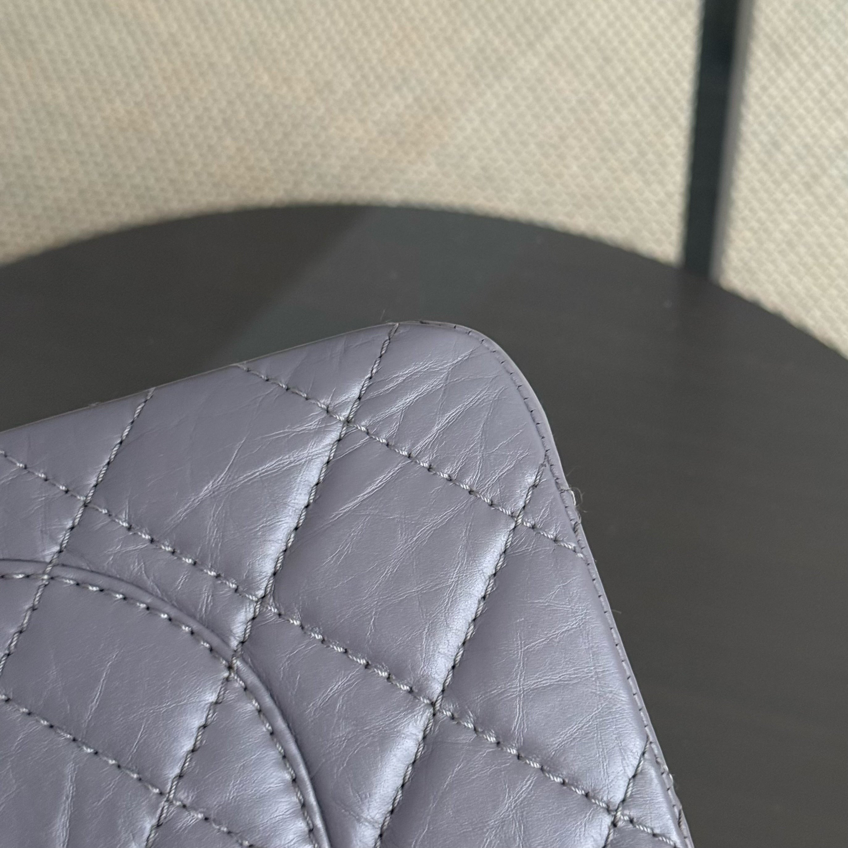 Chanel 2.55 Reissue 227 - Quilted Aged Calfskin Lavender Gold Hardware Series 14