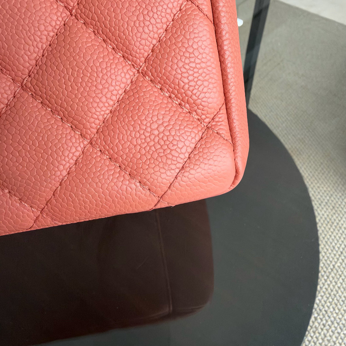 Chanel GST Grand Shopping Tote - Caviar Quilted Blush Silver Hardware Series 12