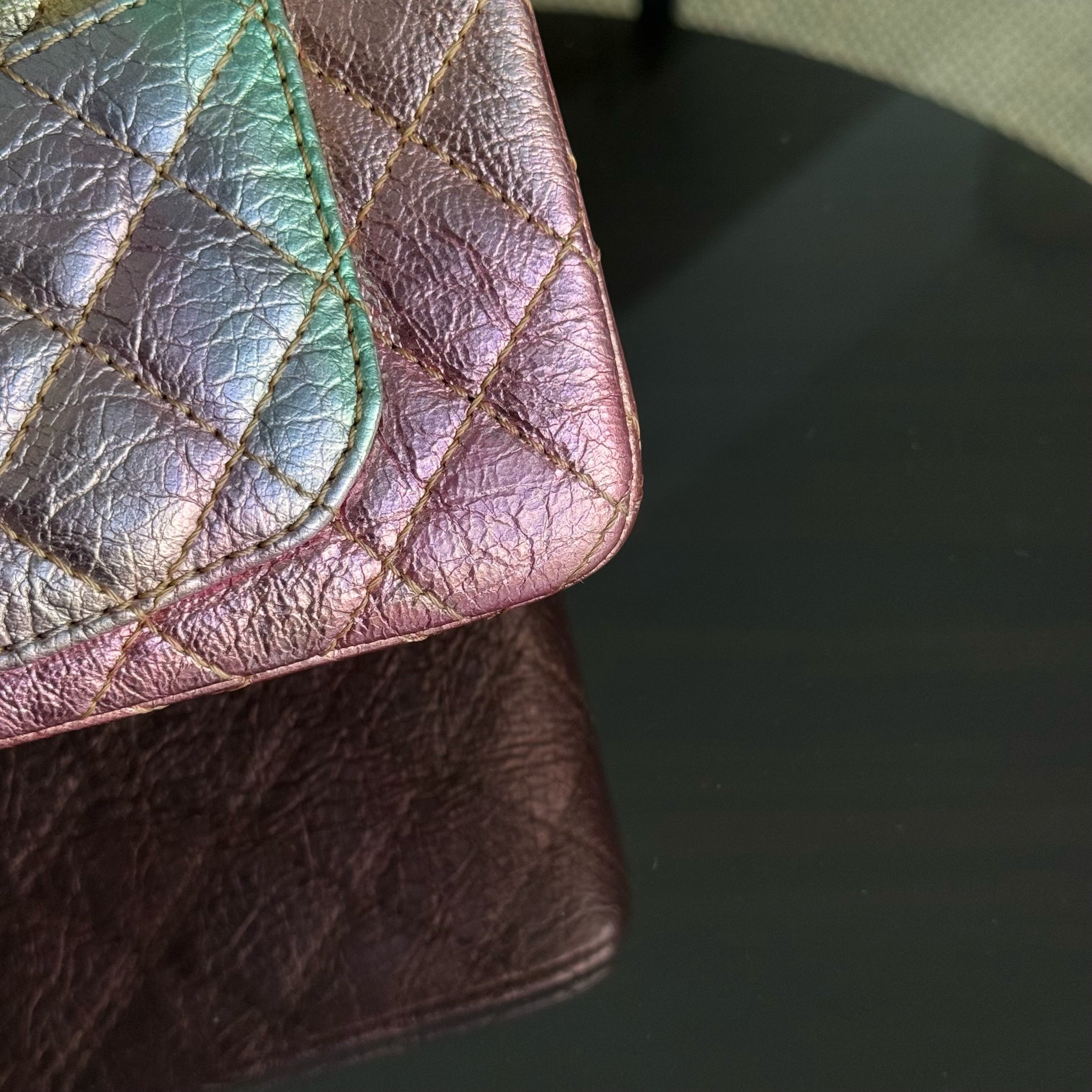 Chanel 2.55 Reissue Flap Mini - 20CM 20A Rainbow Metallic Distressed Calfskin LGHW