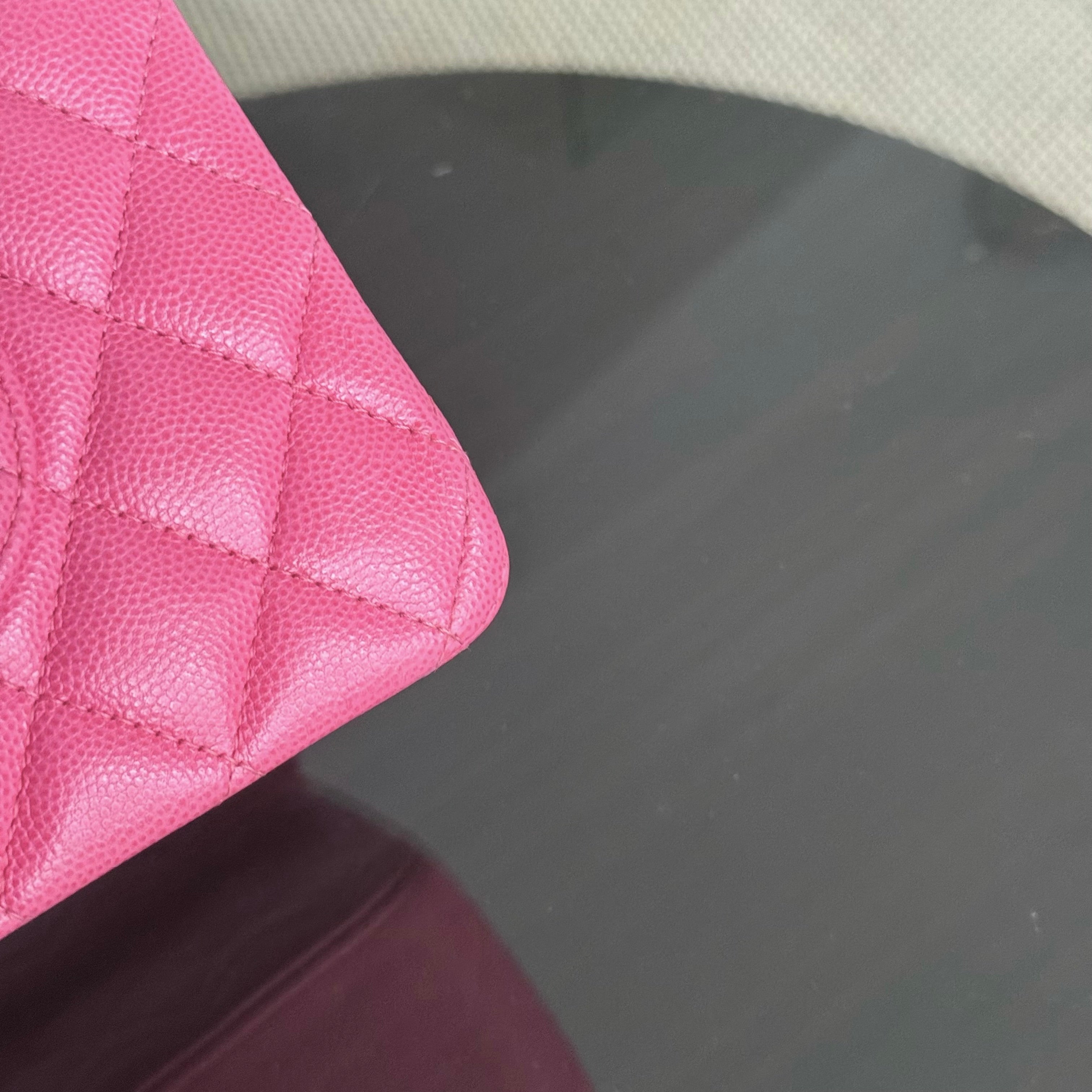 Chanel Classic Flap Medium - 25CM Quilted Caviar Light Pink Gold Hardware Series 27