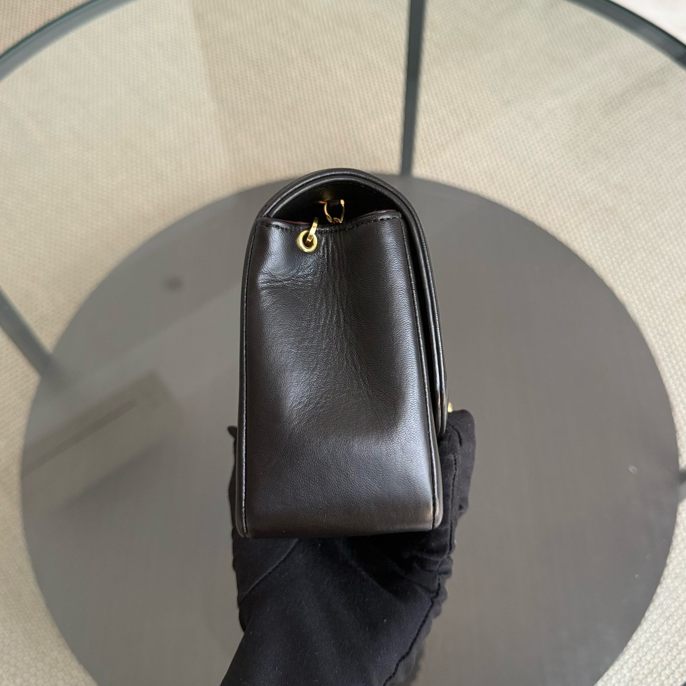 Chanel Diana Small - 23CM Quilted Lambskin Black 24K Gold Hardware Series 3