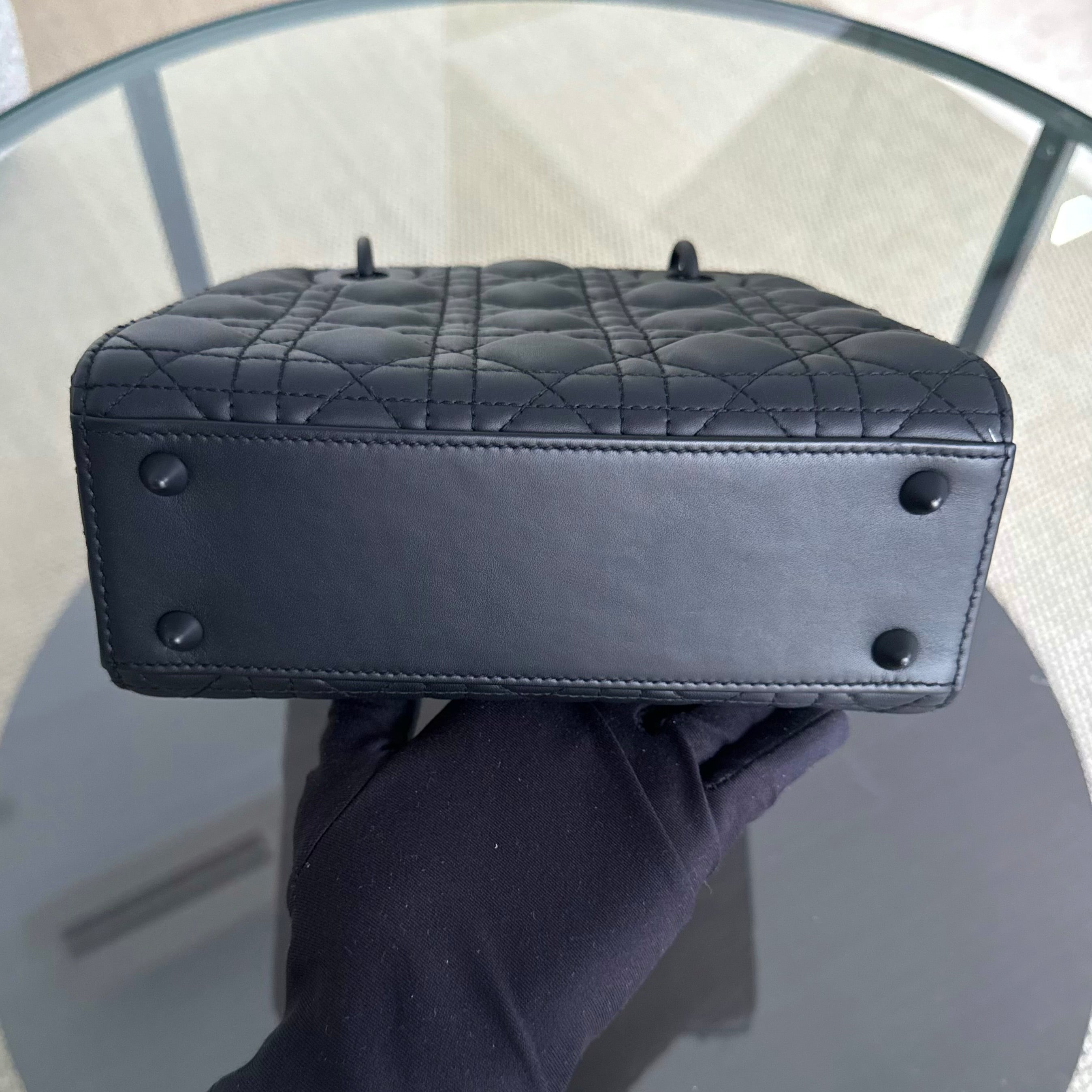 Dior Lady Small MyABC Flap - Cannage Calfskin So Black Hardware