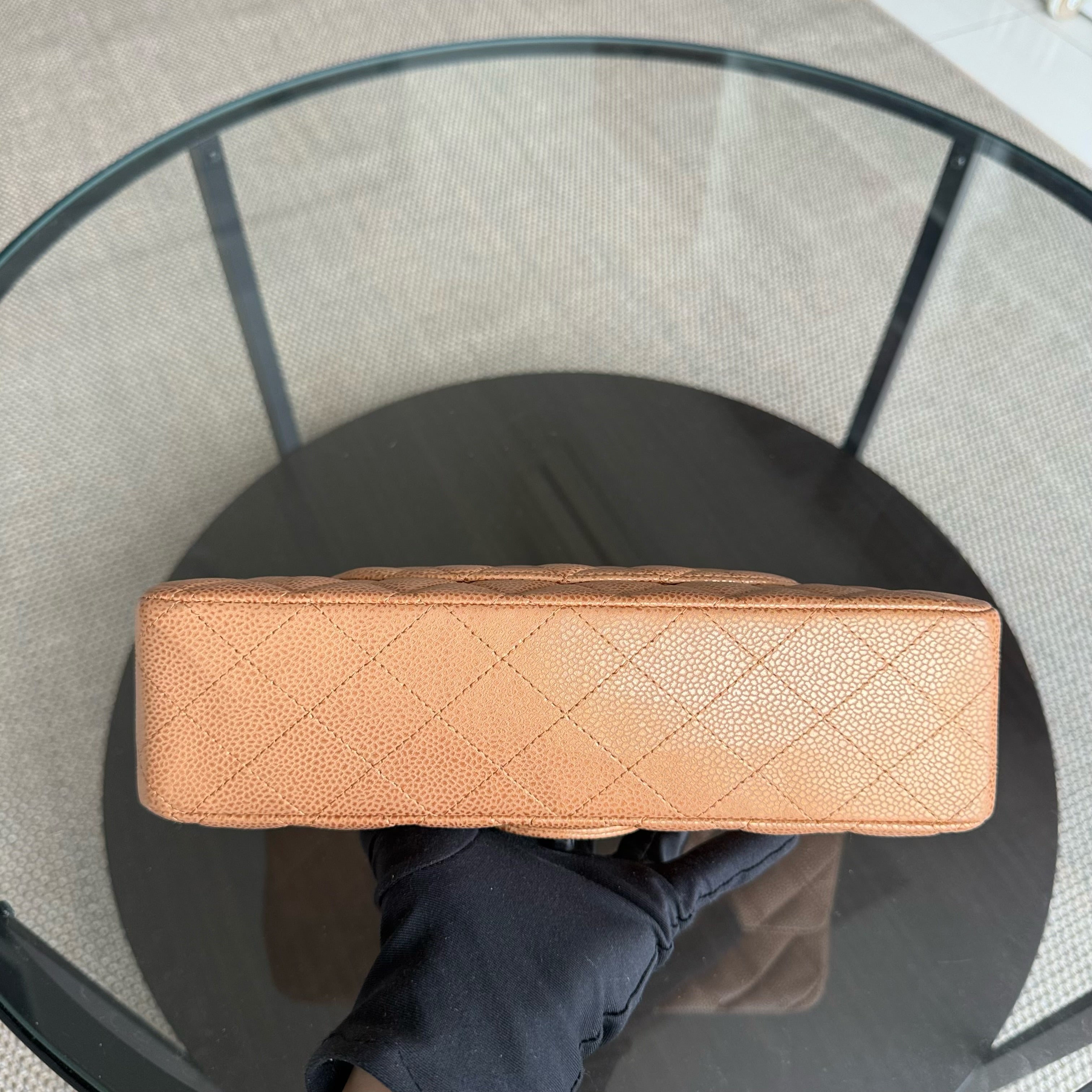 Chanel Classic Flap Medium - 25CM Quilted Caviar Gold Gold Hardware Series 14