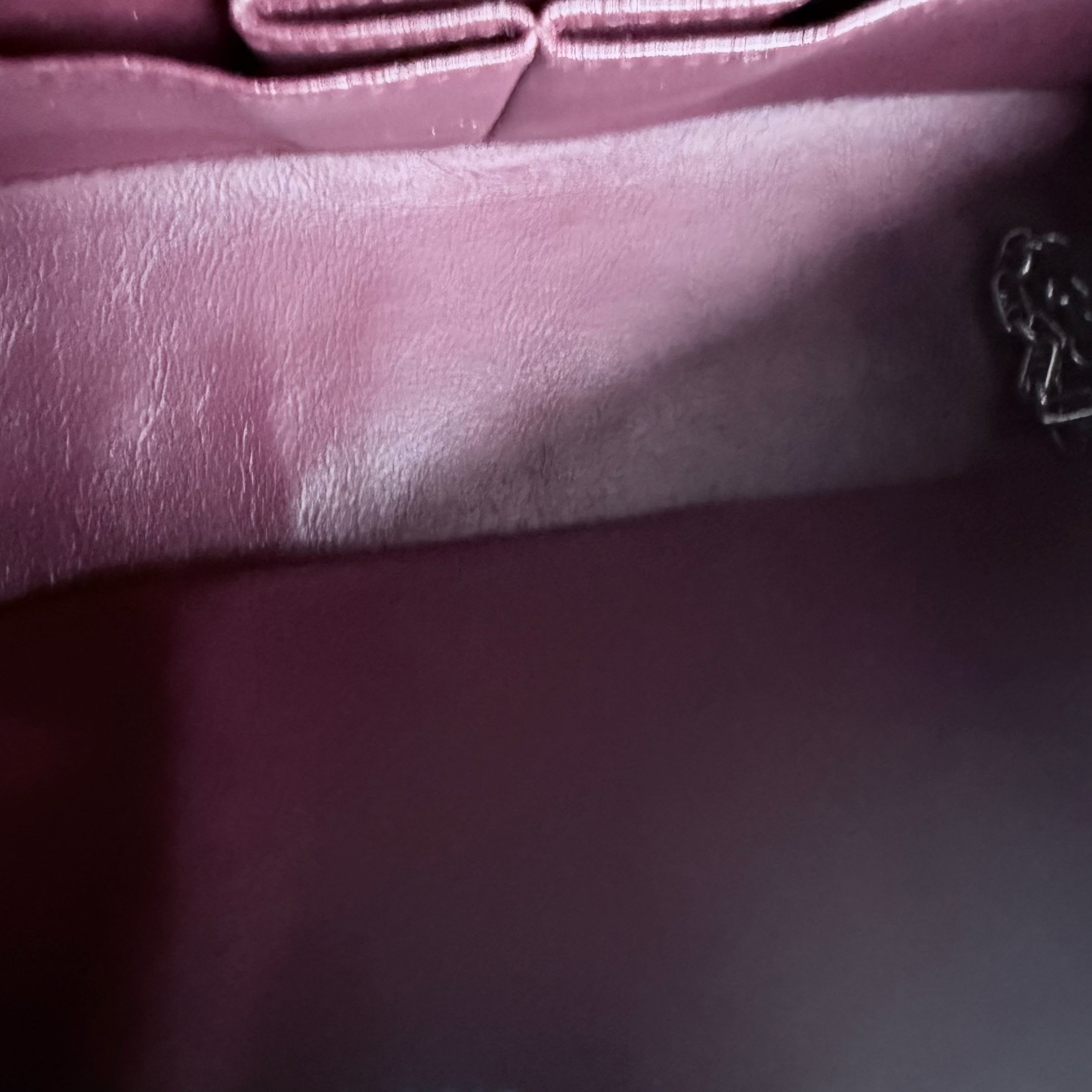 Chanel 2.55 Reissue 225 - 24CM Quilted Caviar Burgundy Brown Ruthenium Silver Hardware Series 16