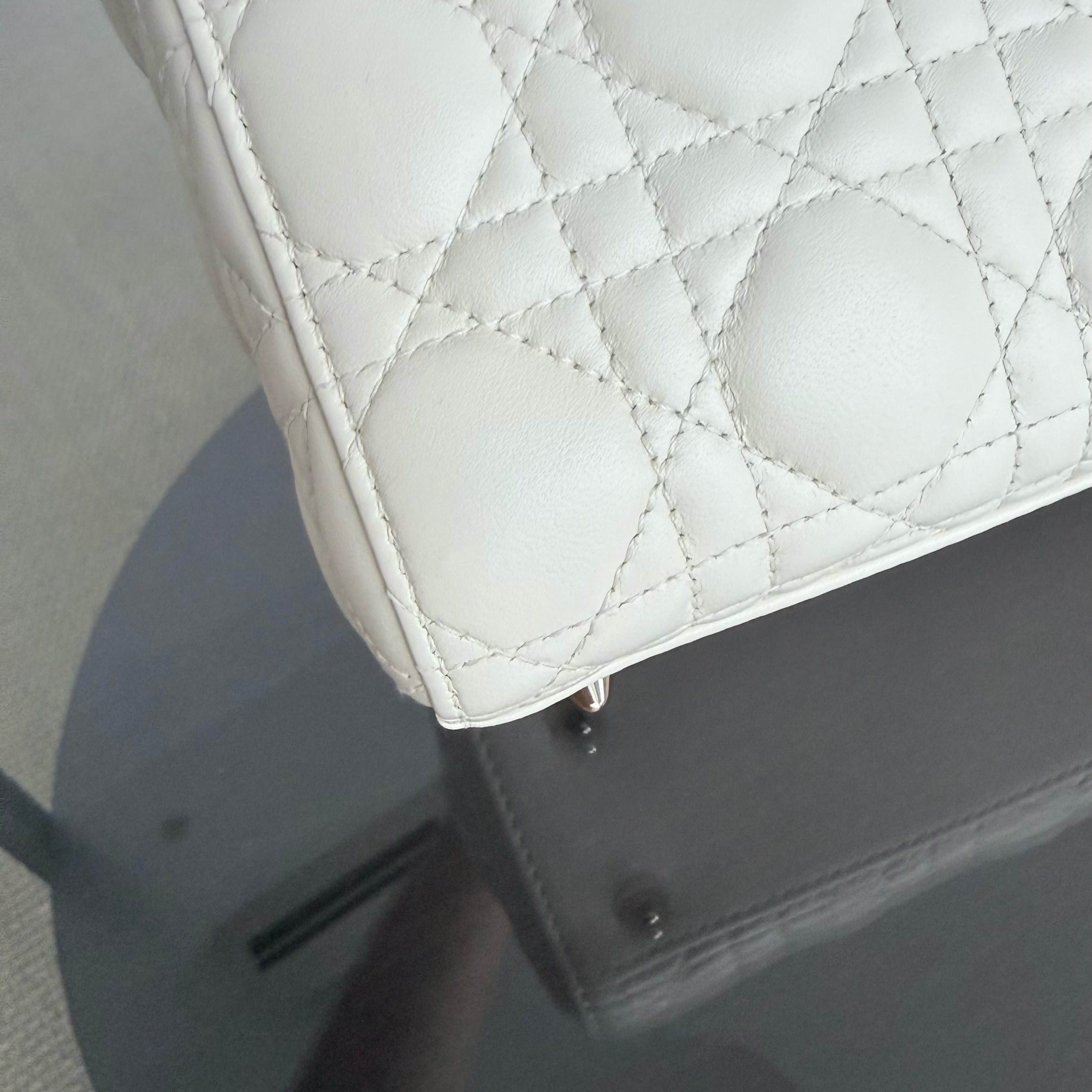 Dior MyABC Lady Small - Cannage Lambskin White Gold Hardware