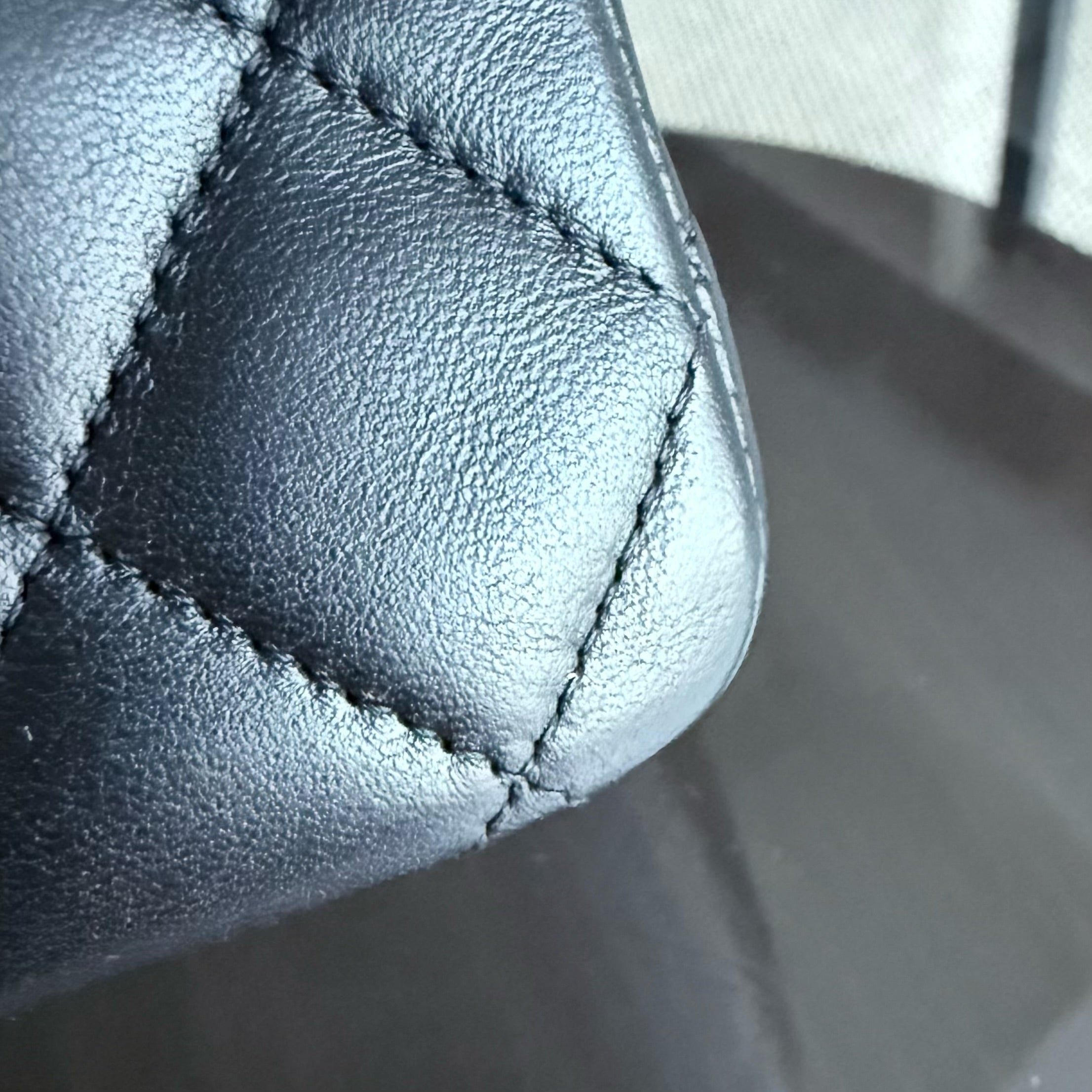 Chanel Classic Flap Medium - 25CM Quilted Lambskin Black Silver Hardware Series 12