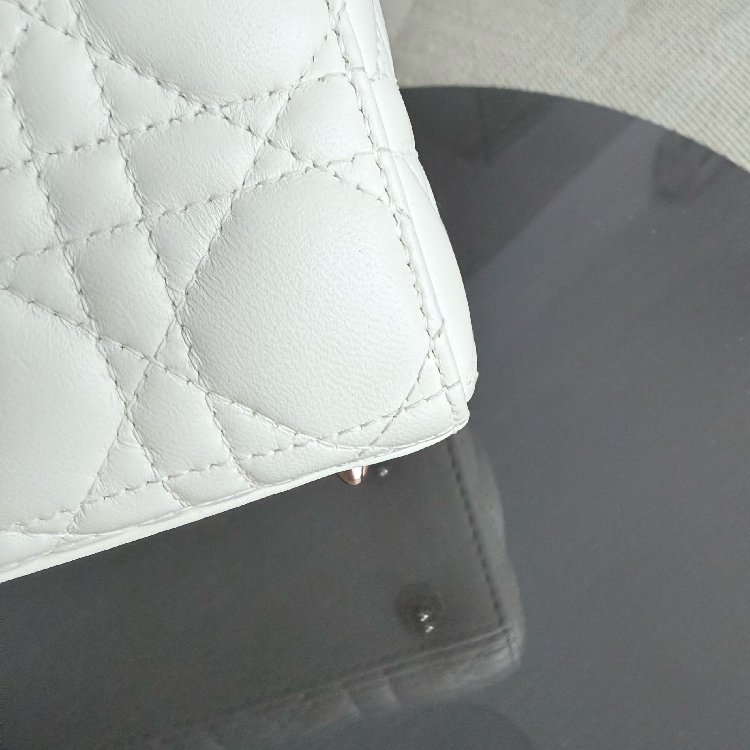 Dior MyABC Lady Small - Cannage Lambskin White Gold Hardware