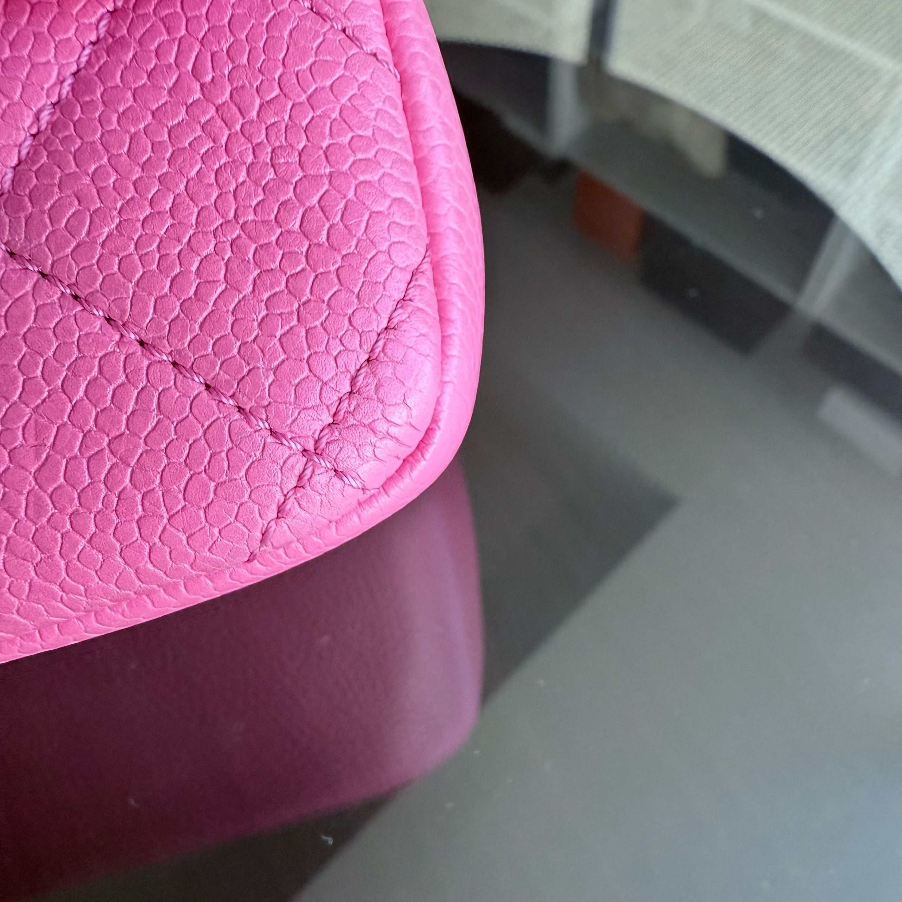 Chanel Classic Flap Seasonal Mini Square - Caviar Quilted Grained Calfskin All Pink Barbie Series 29