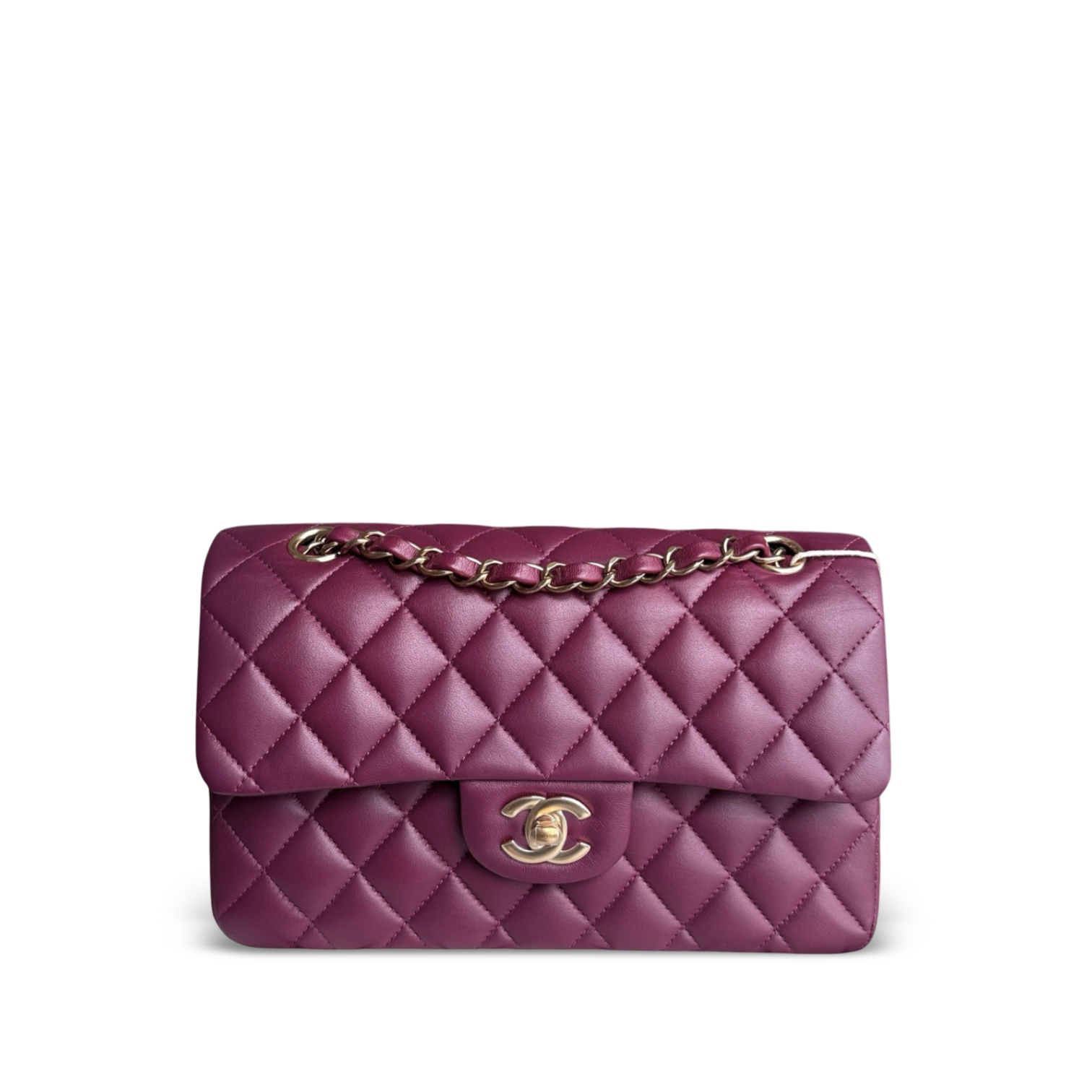 Chanel Classic Flap Small - Lambskin 23CM Quilted Pink Gold Hardware Microchip