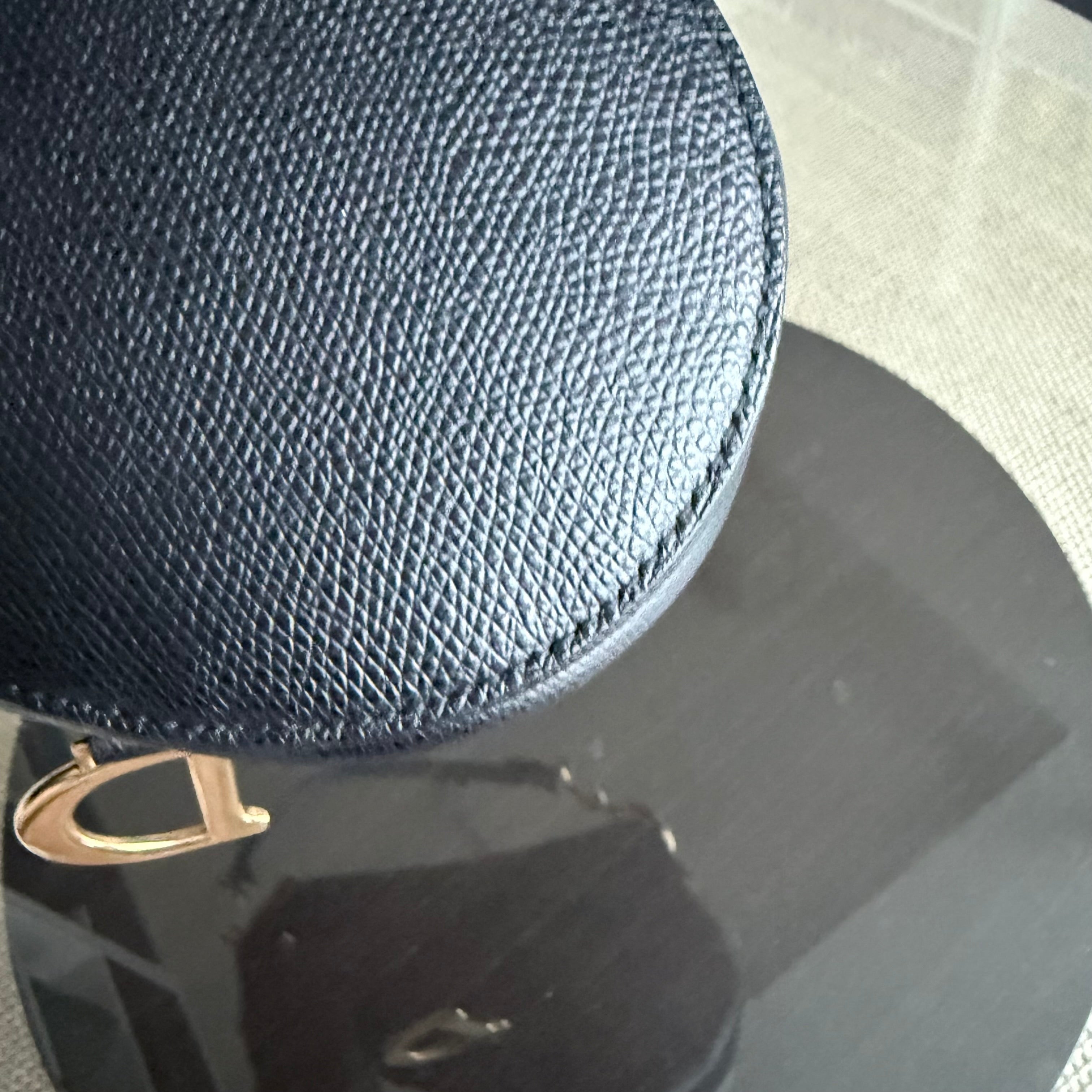 *With Strap, Caviar* Dior Saddle Small 21CM Caviar Black GHW