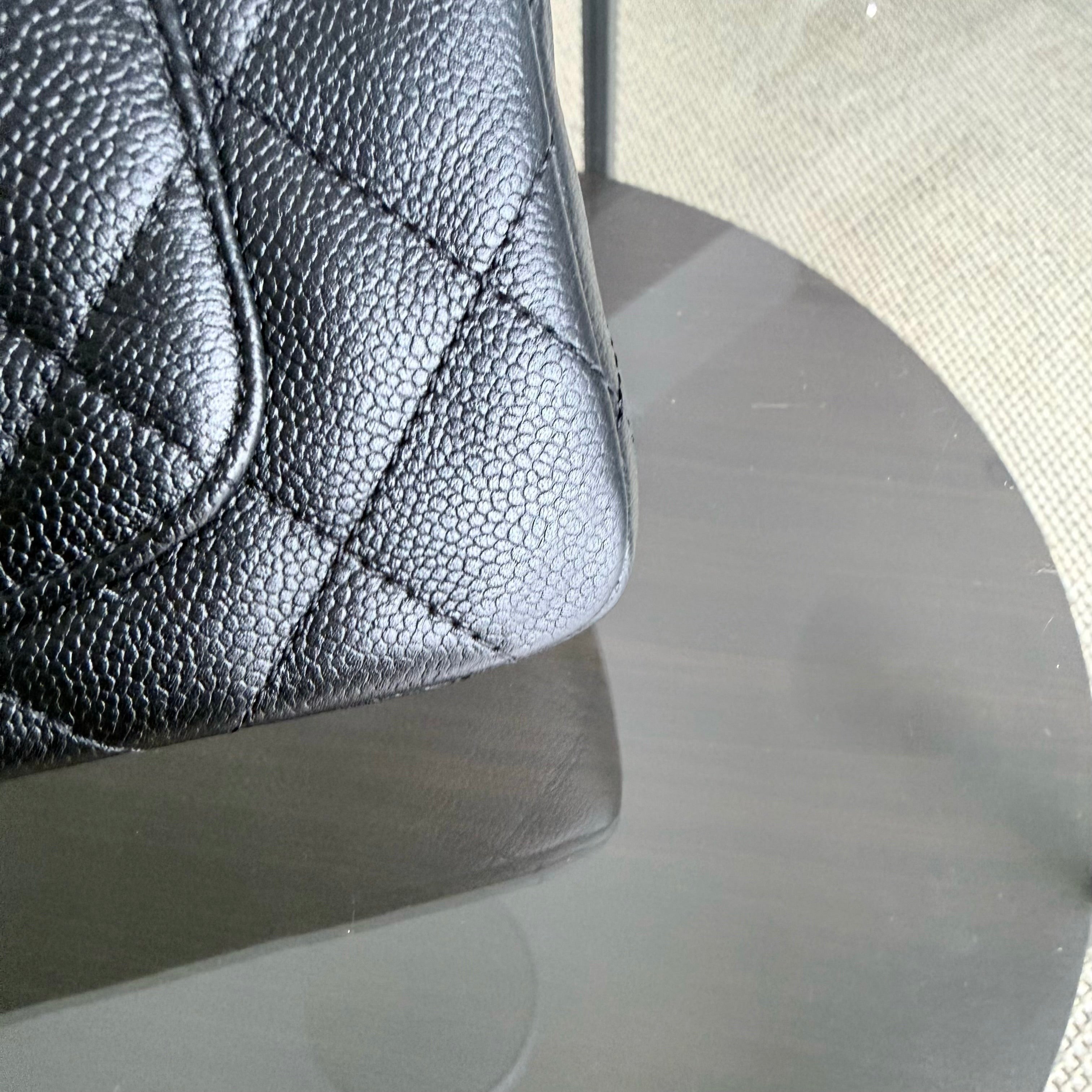 Chanel Flap Mini Sweetheart 23P Adjustable Chain - Caviar Quilted Black Gold Hardware Microchip