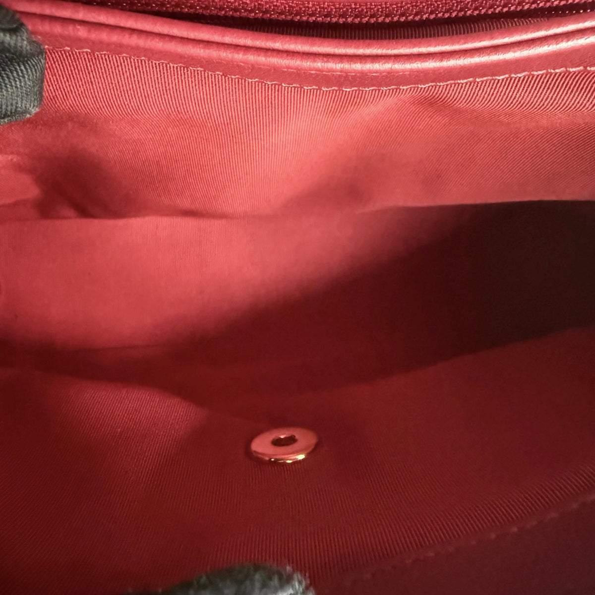 Chanel Handle Medium - 24CM Caviar Quilted Dark Red Gold Hardware Series 25
